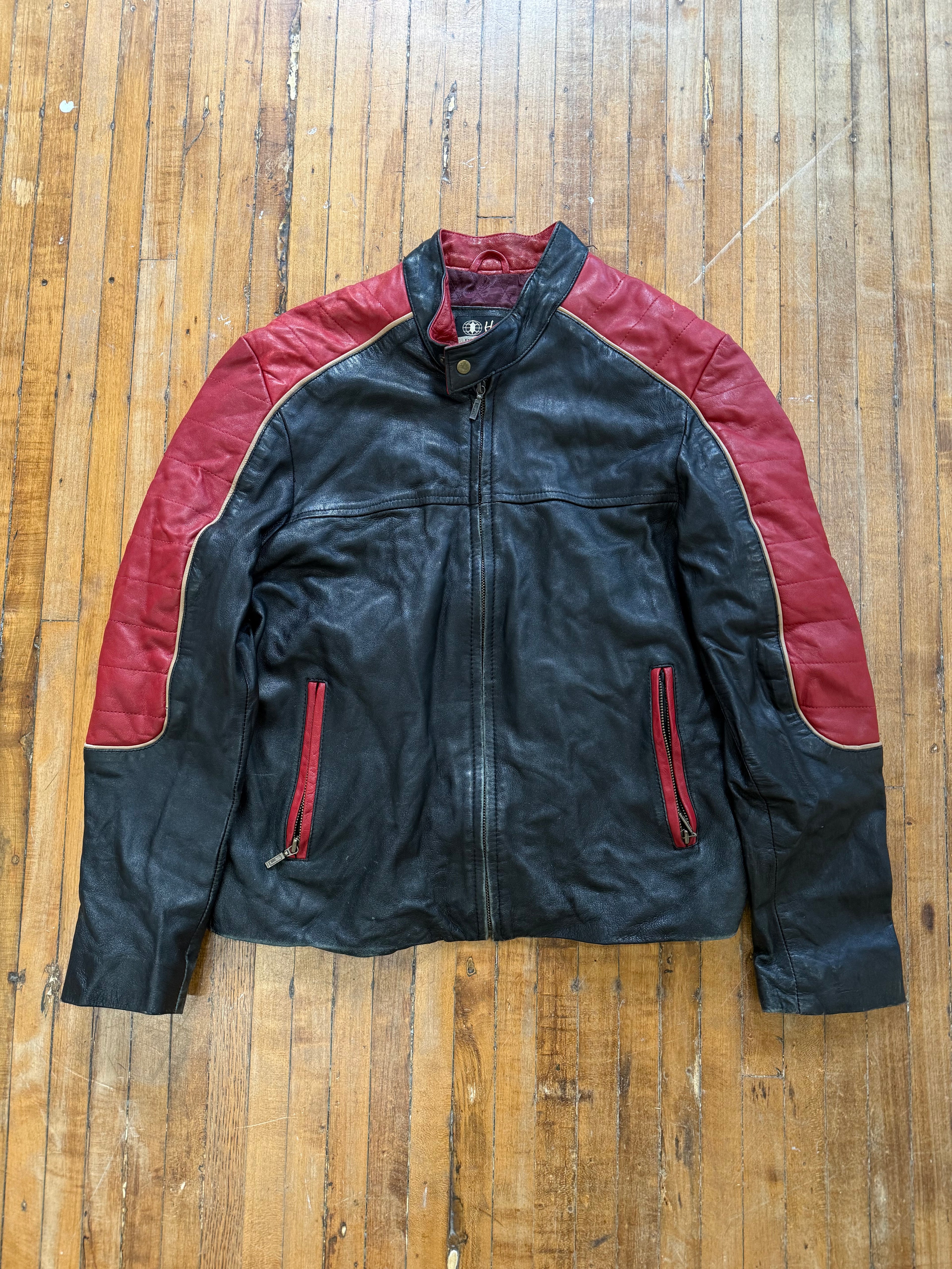 Vintage Leather Biker Jacket