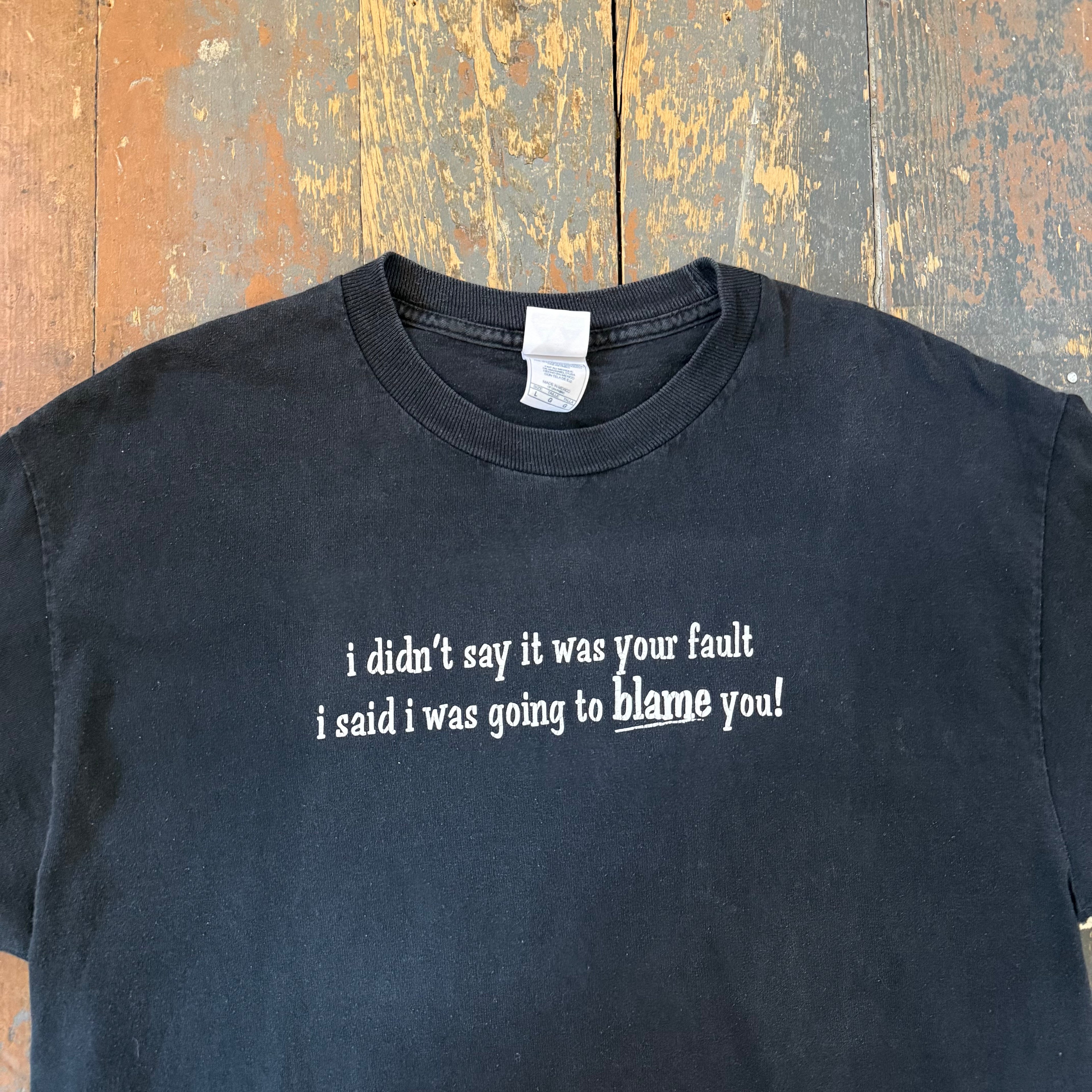 Vintage Phrase T-Shirt - Size Large