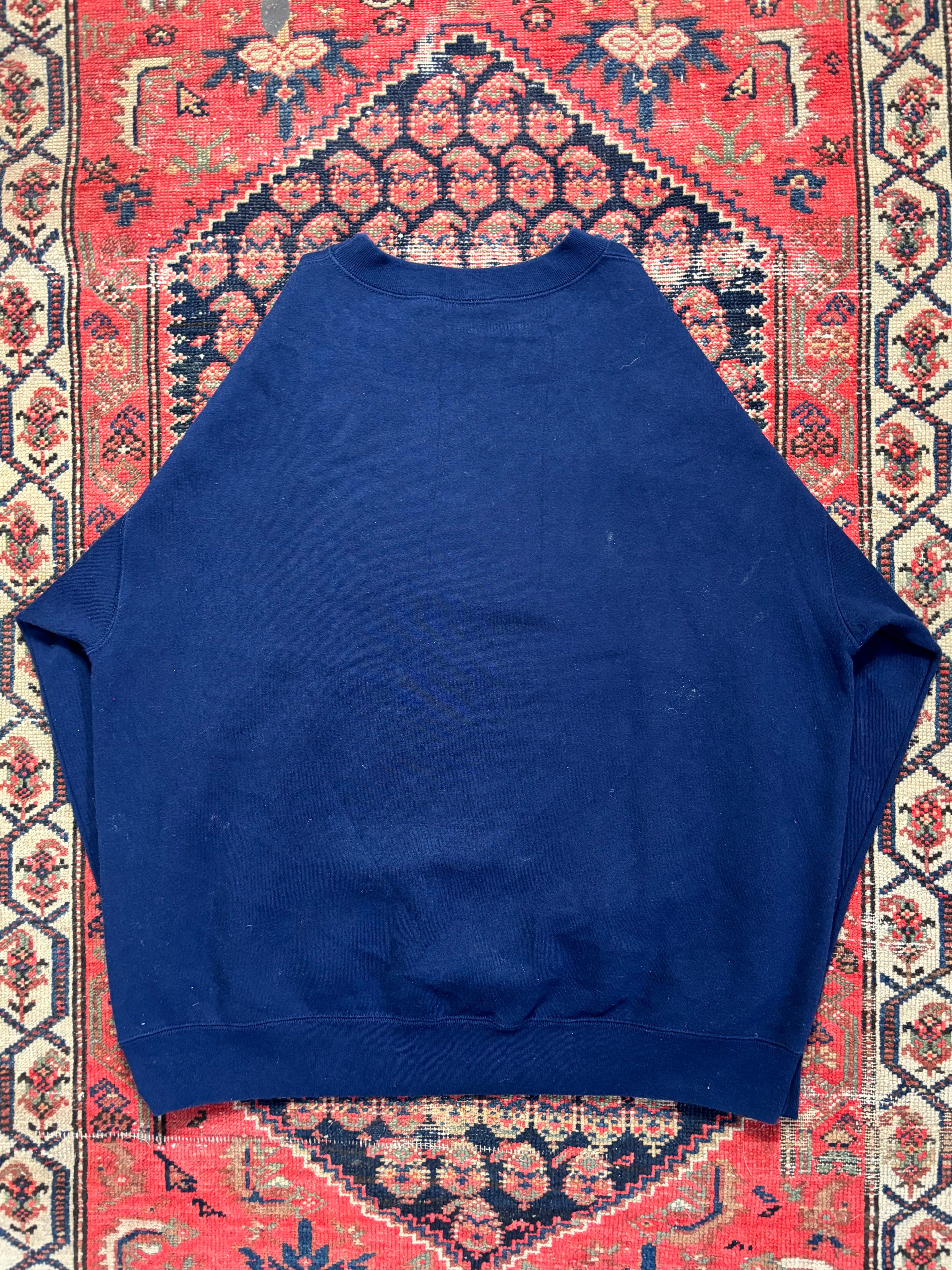 VINTAGE NAVY DENVER BRONCOS CREWNECK SIZE XX-LARGE