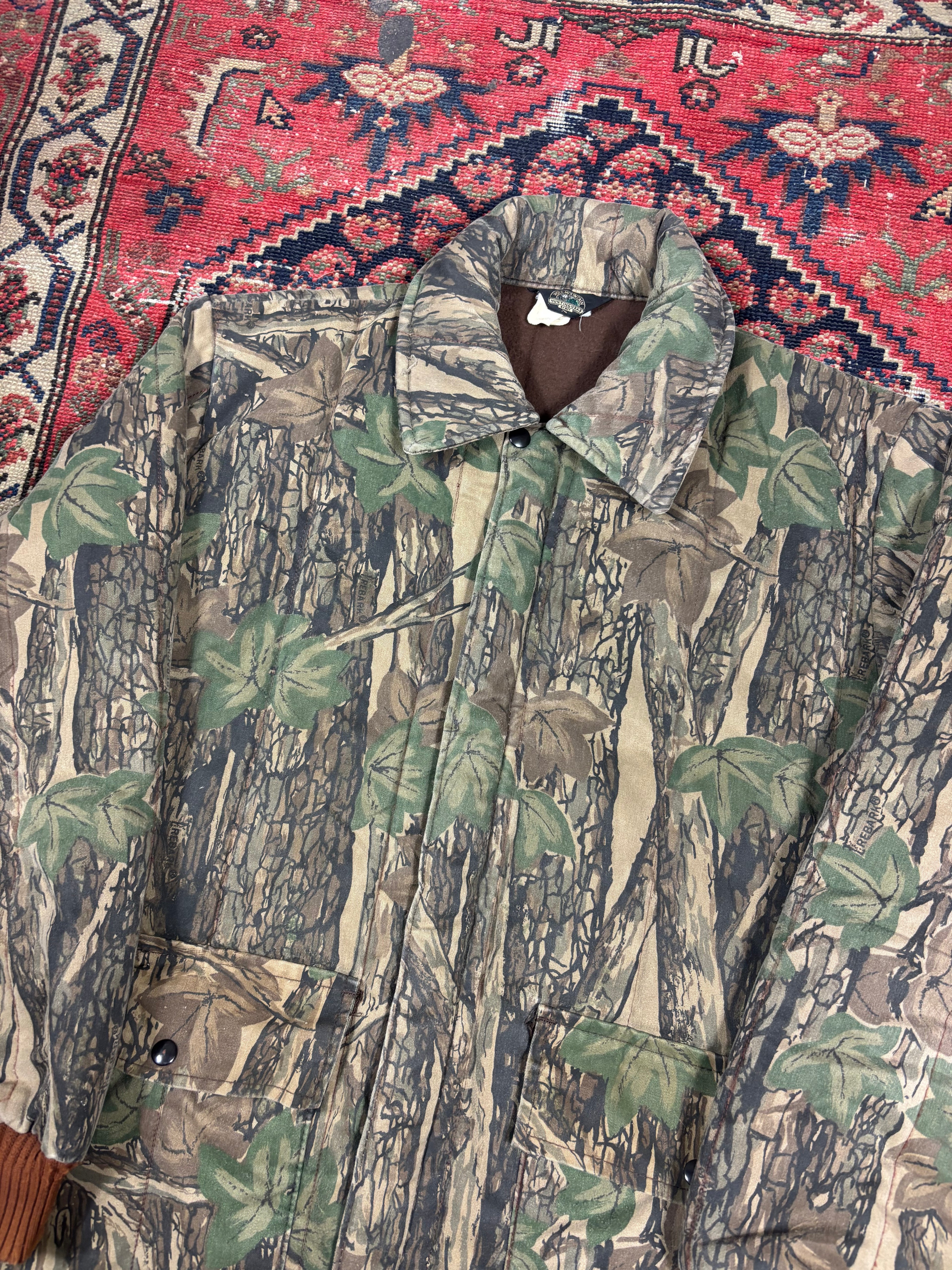VINTAGE INSULATED REALTREE COLLARED CHORE JACKET SIZE LARGE