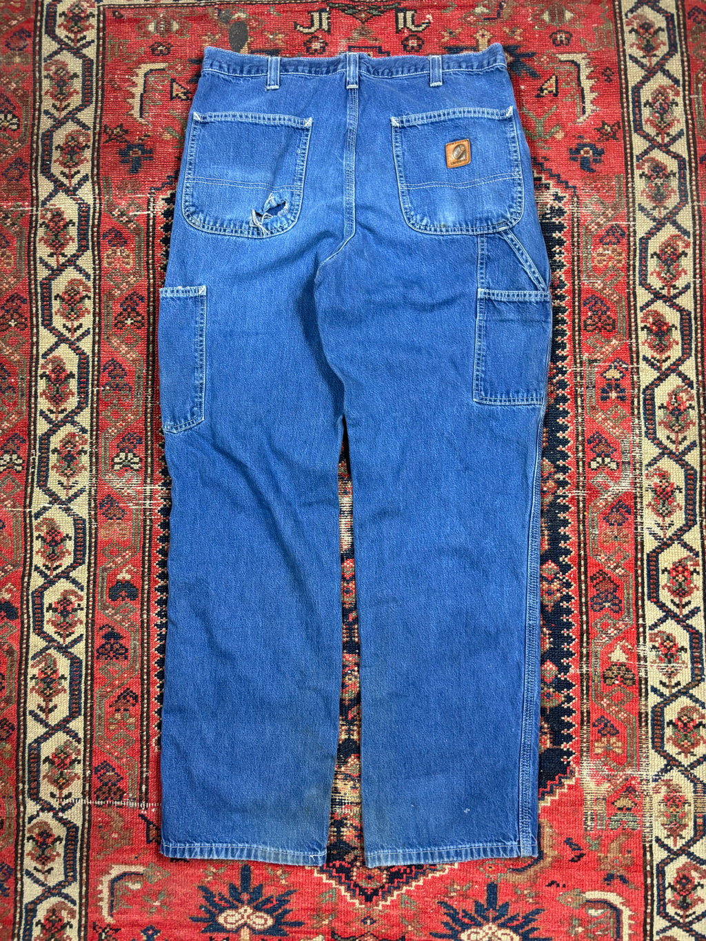 DARK WASH CARHARTT CARPENTER PANTS W/32