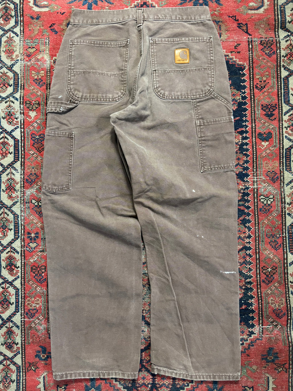 VINTAGE FADED BROWN CARHARTT CARPENTER PANTS W/31
