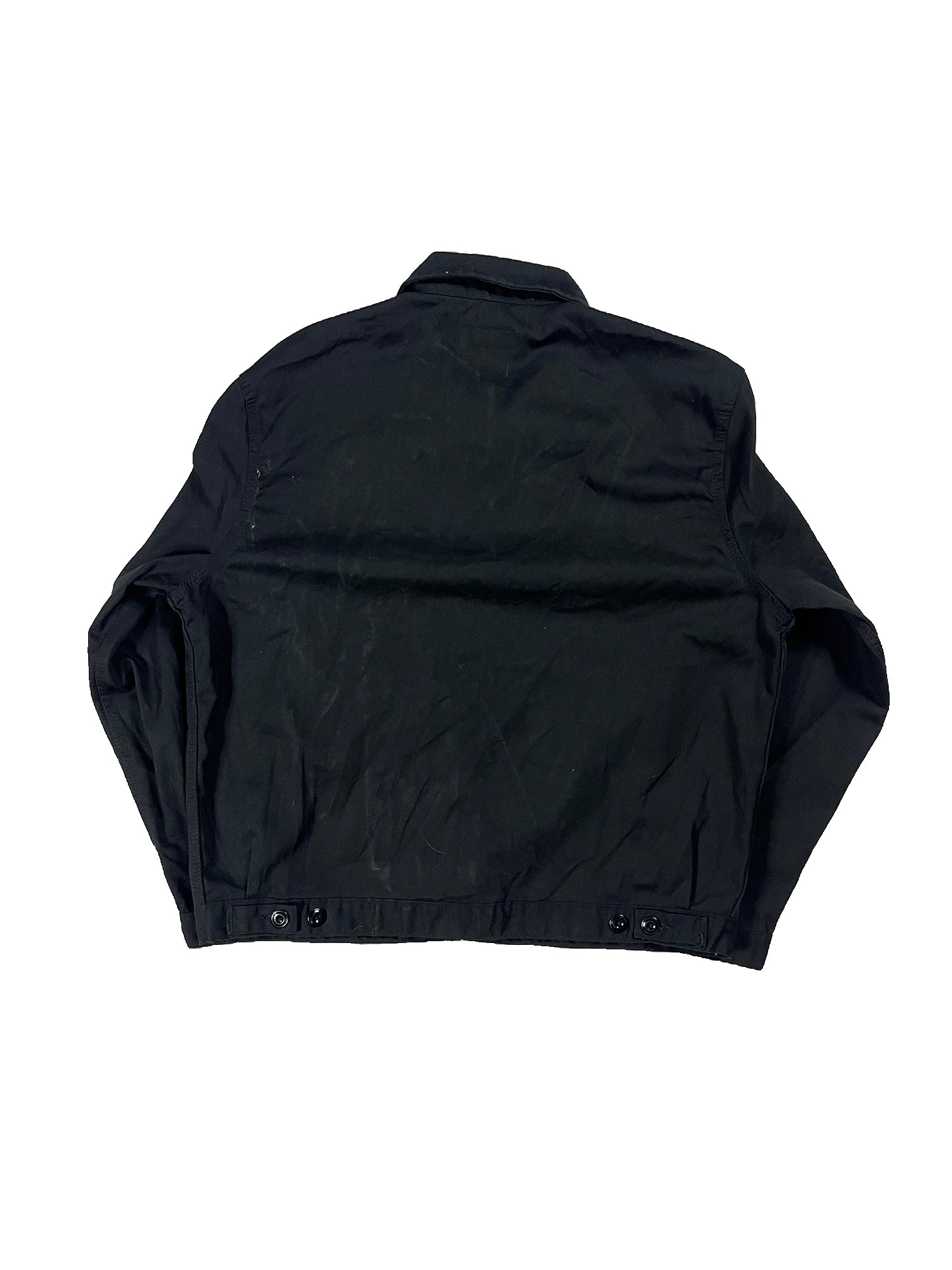 VINTAGE BLACK BOXY DICKIES WORK JACKET SIZE LARGE