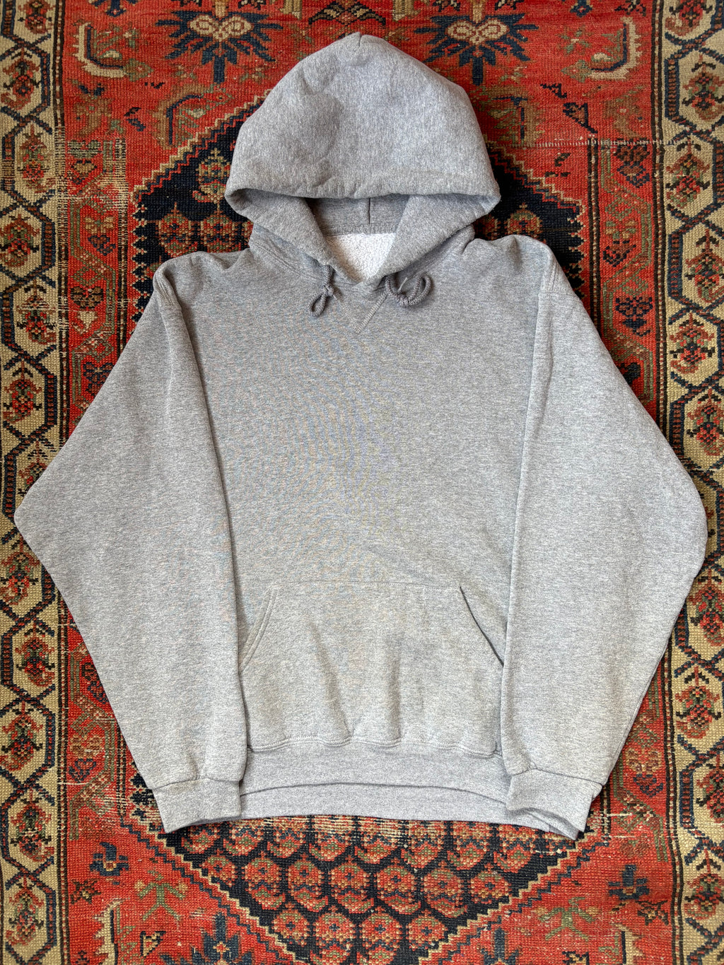 VINTAGE GREY RUSSEL HOODIE SIZE XL