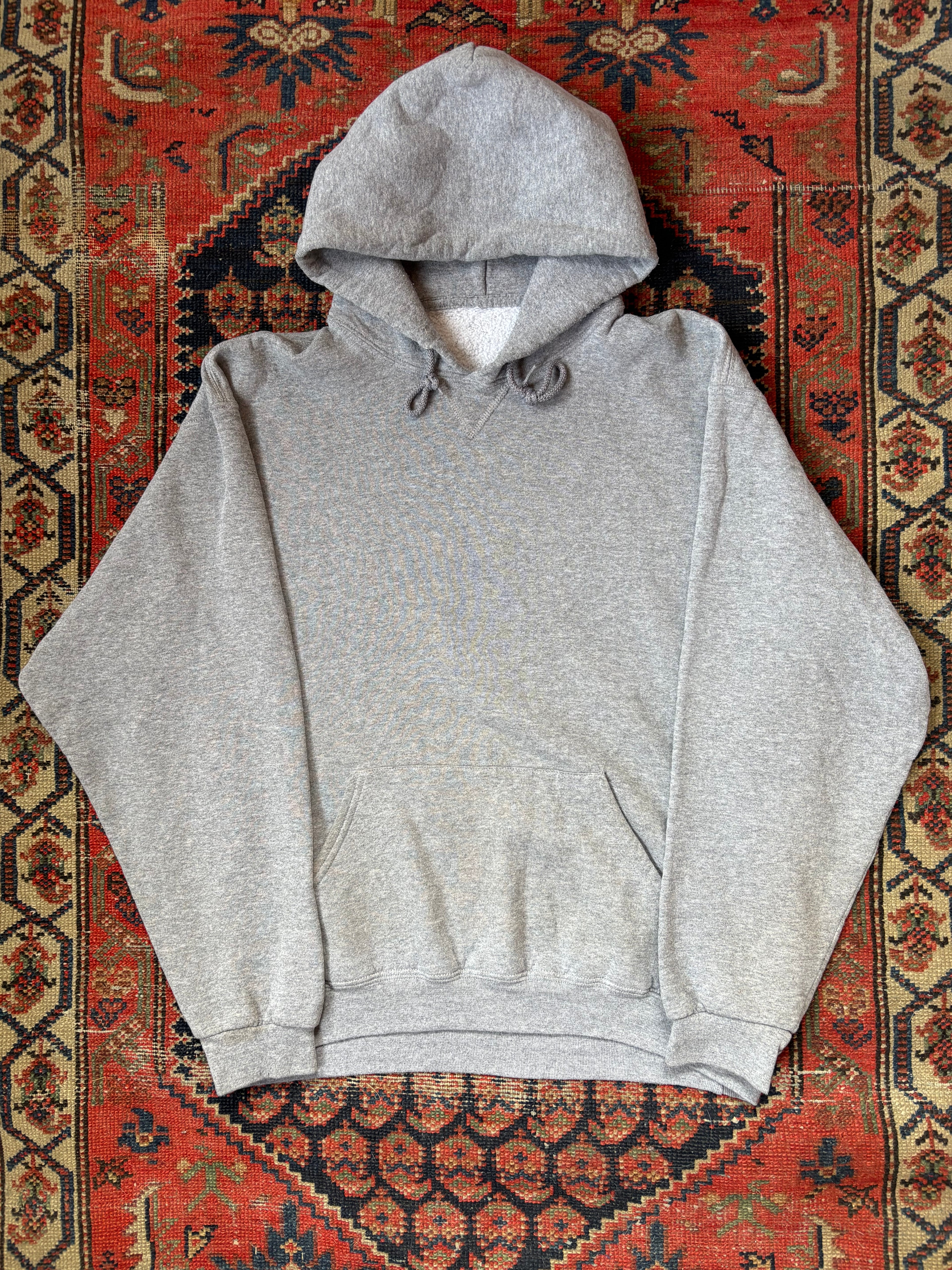 VINTAGE GREY RUSSEL HOODIE SIZE XL