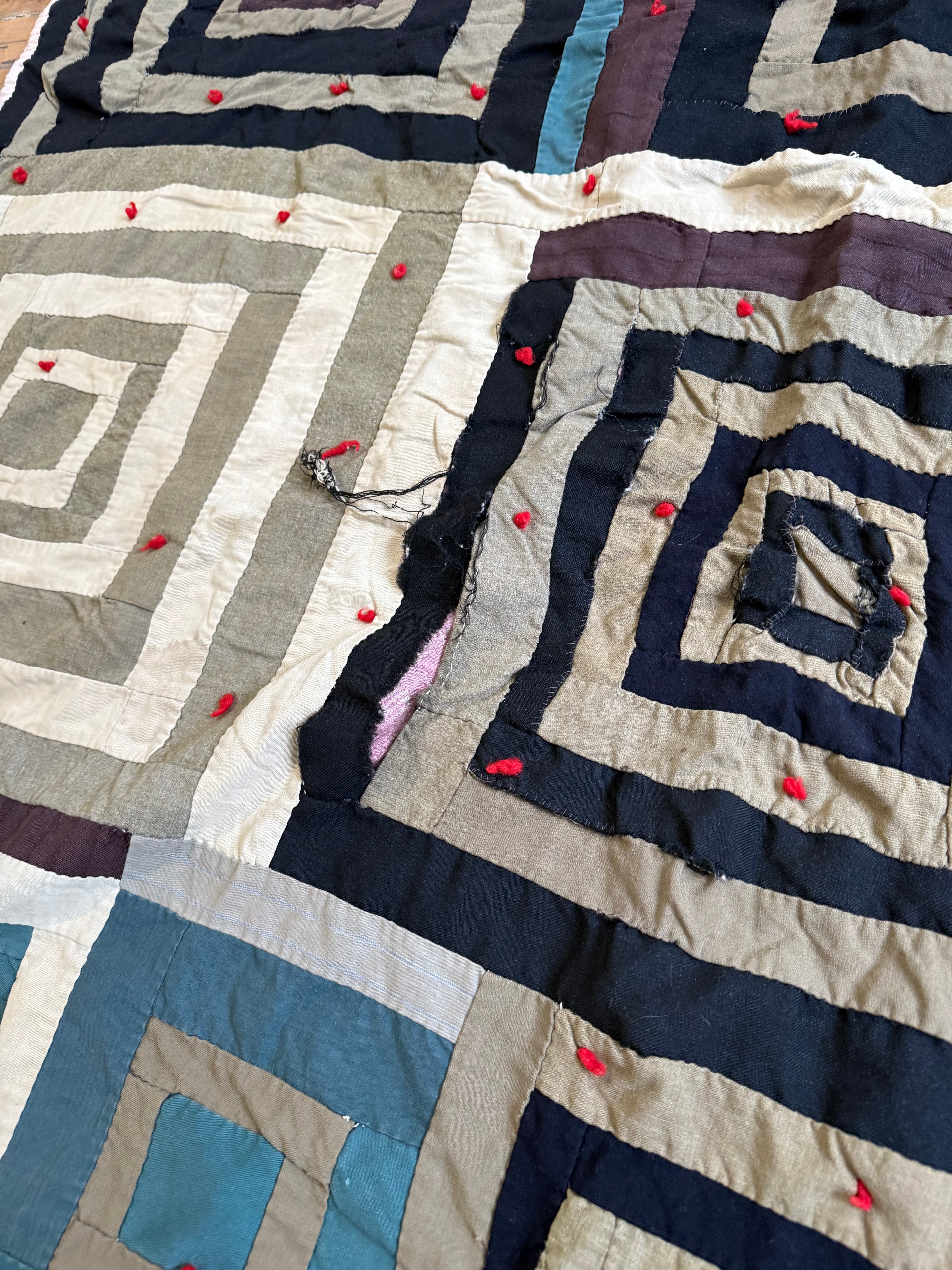 Vintage Hand Stitched Blanket