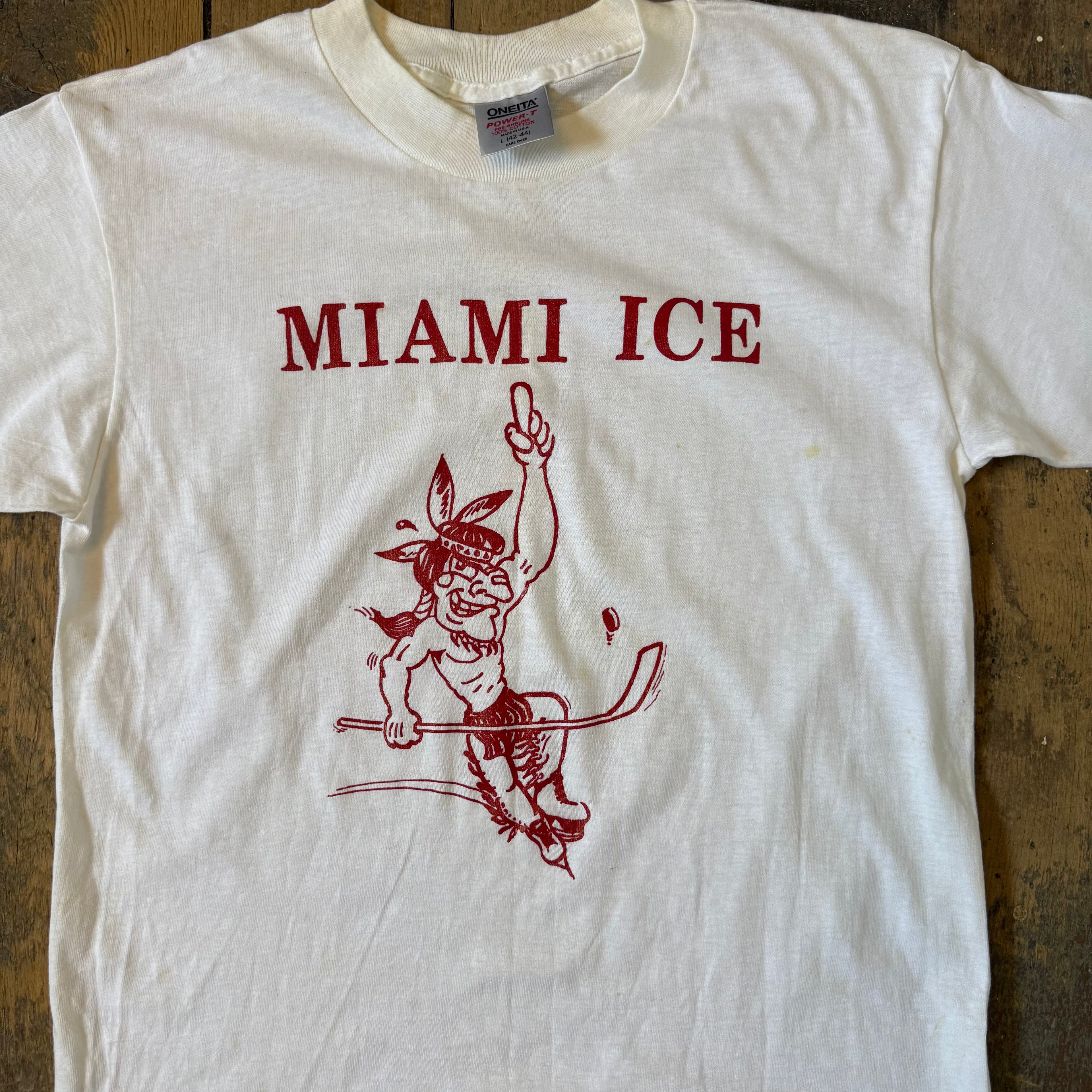 Vintage Miami Ice T Shirt Size Large