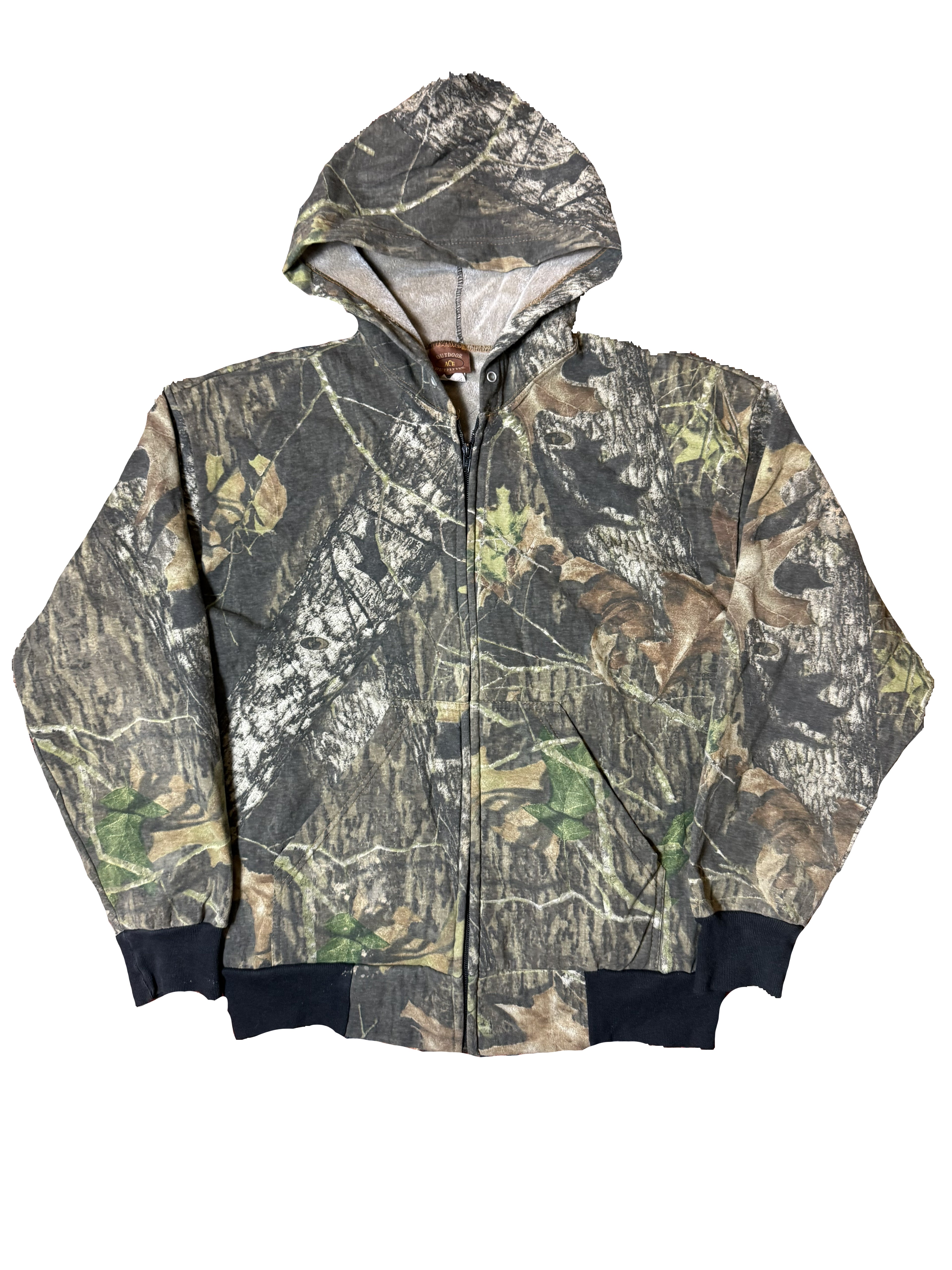 Vintage Camo Zip-Up Hoodie