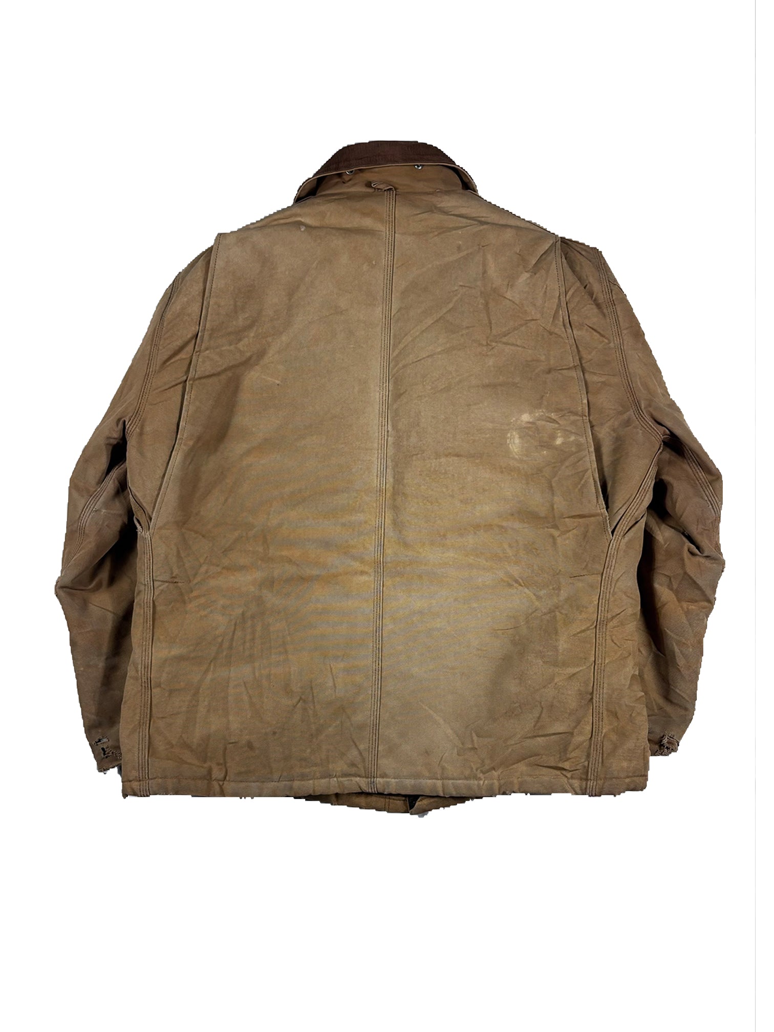 VINTAGE BEIGE CARHARTT COLLARED JACKET SIZE XL
