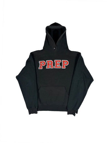 VINTAGE BLACK “PREP” HOODIE SIZE LARGE