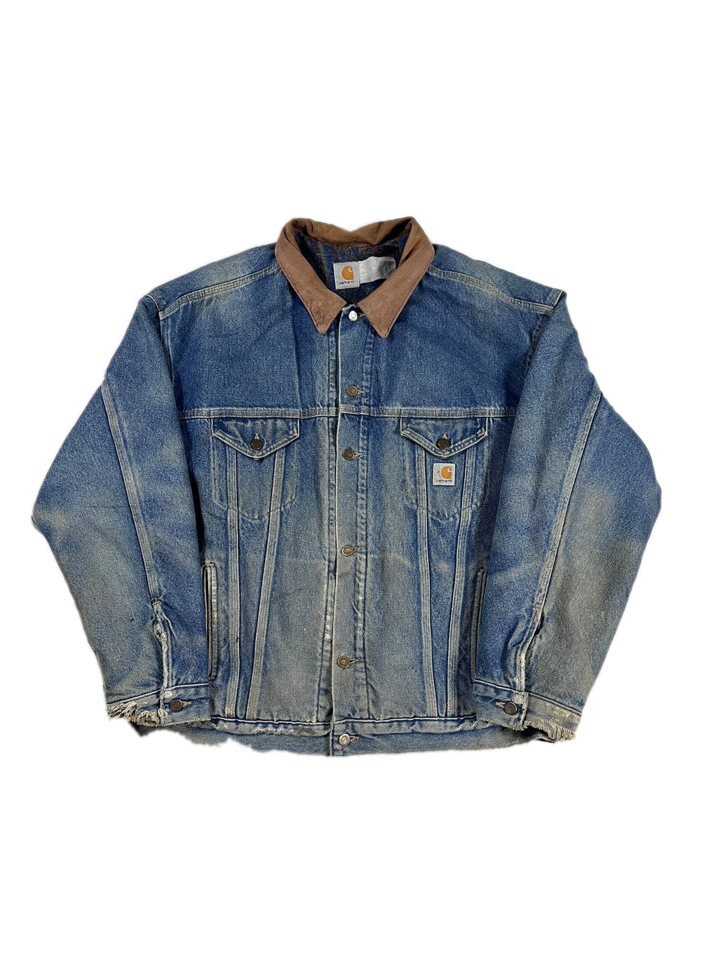 VINTAGE CARHARTT JEAN JACKET SIZE X-LARGE