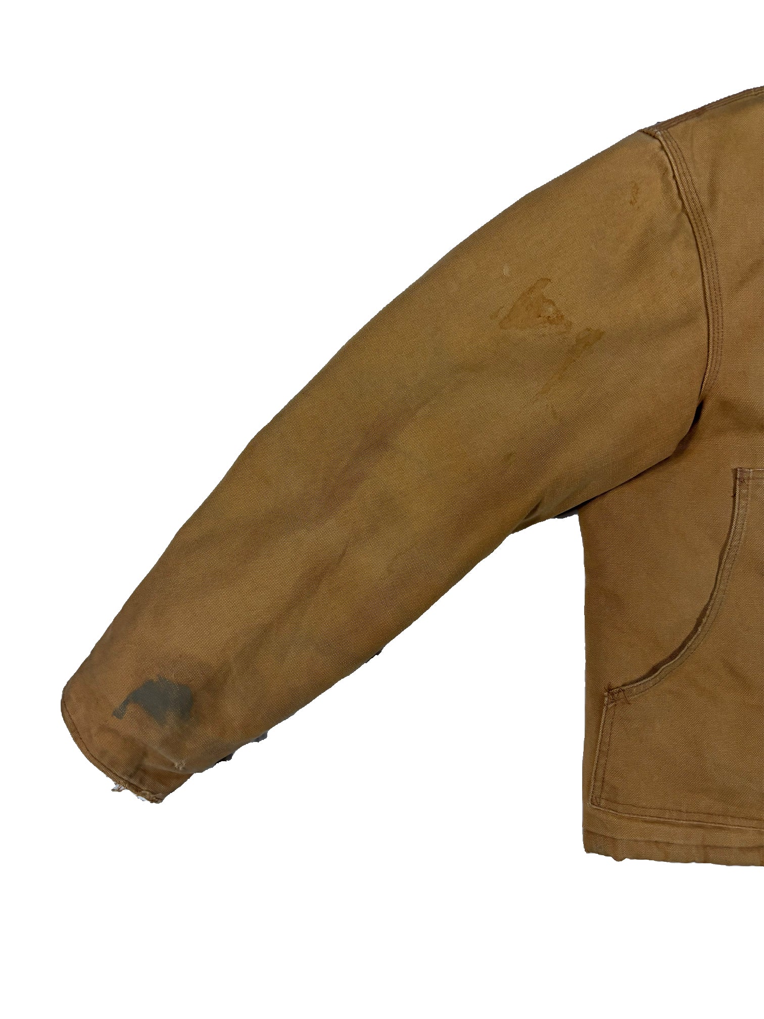 VINTAGE BEIGE CARHARTT DETROIT JACKET SIZE XL