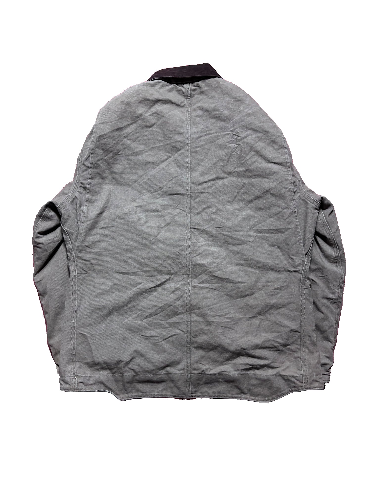 VINTAGE DARK GREY WOOL LINED DETROIT CARHARTT JACKET SIZE LARGE