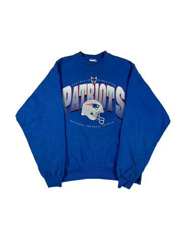 VINTAGE BLUE PATRIOTS CREWNECK SIZE XXL