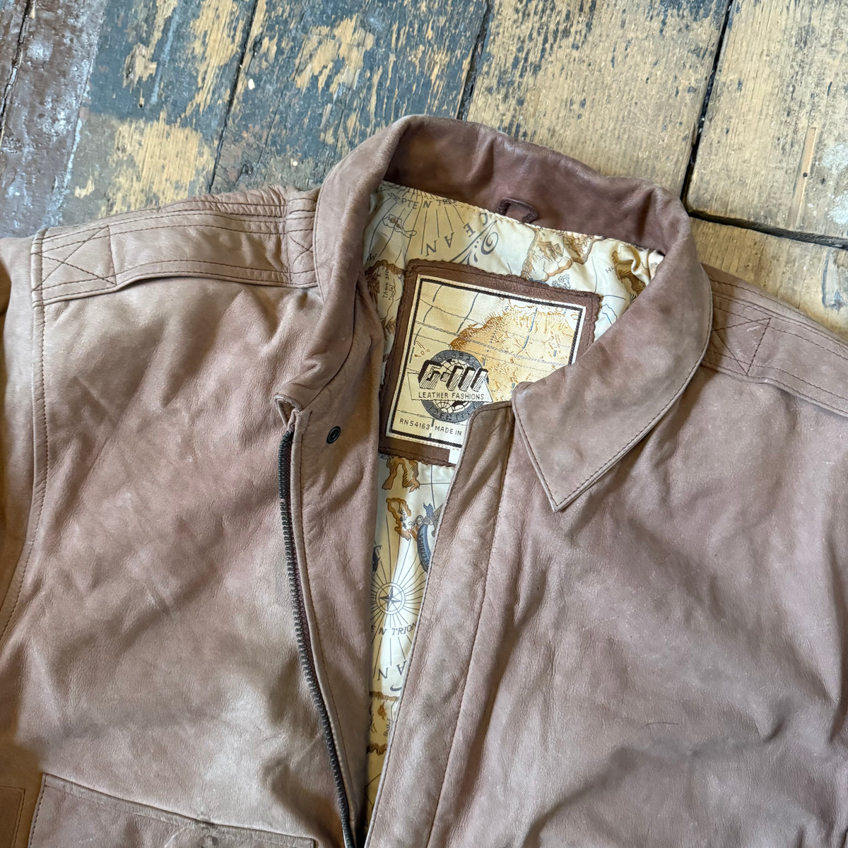 Vintage Leather Jacket Size Small