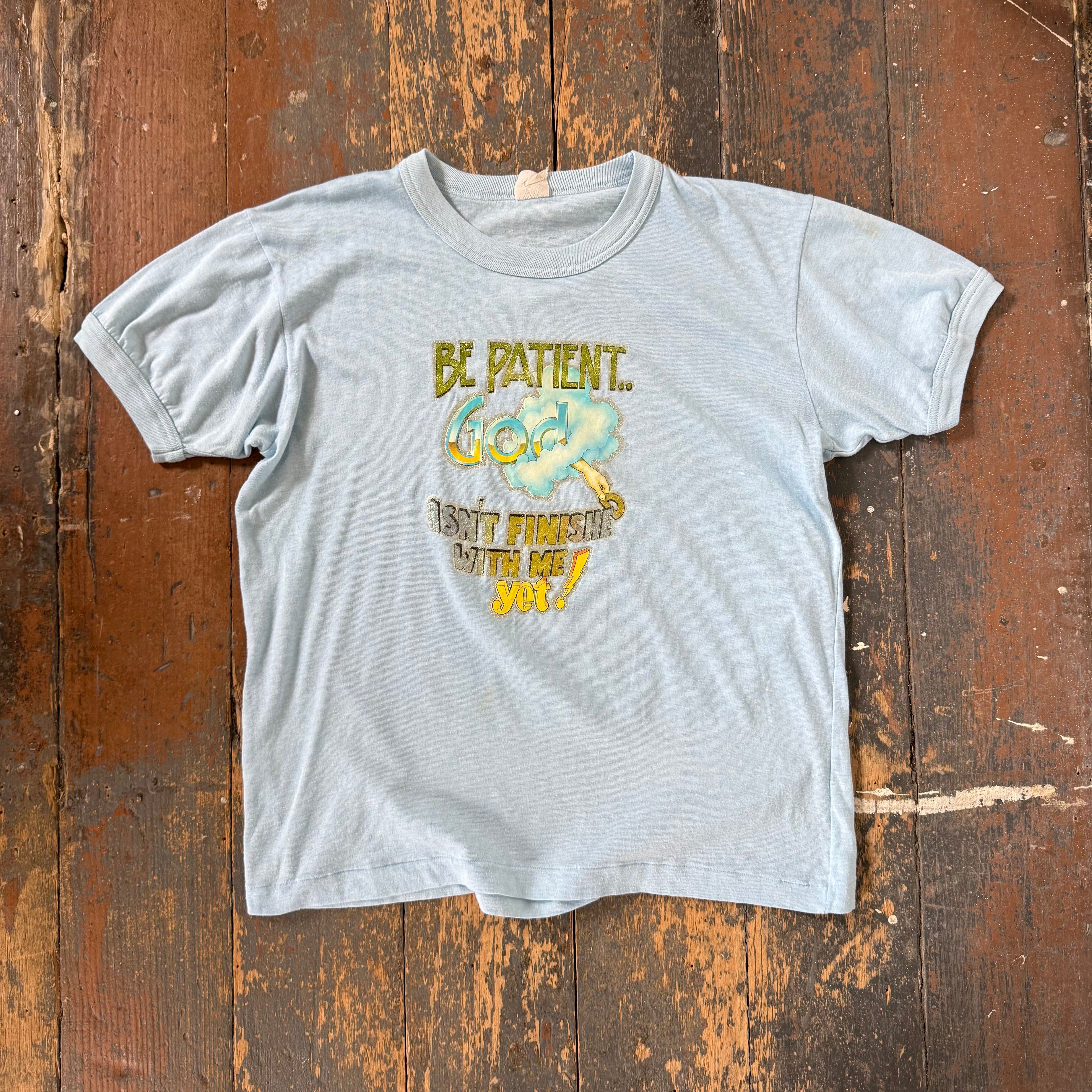 Vintage Be Patient T Shirt Size Small