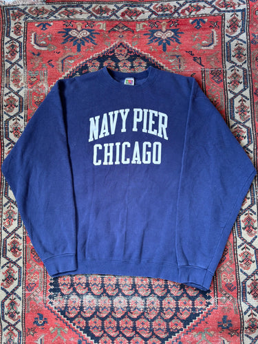 VINTAGE NAVY PIER CHICAGO CREWNECK SIZE XL