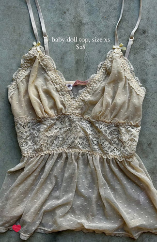 BABY DOLL TOP SIZE XS