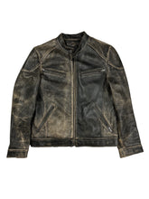 Load image into Gallery viewer, LEATHER BIKER JACKET SIZE/M