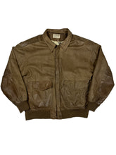 Load image into Gallery viewer, LEATHER BOMBER JACKET SIZE/M