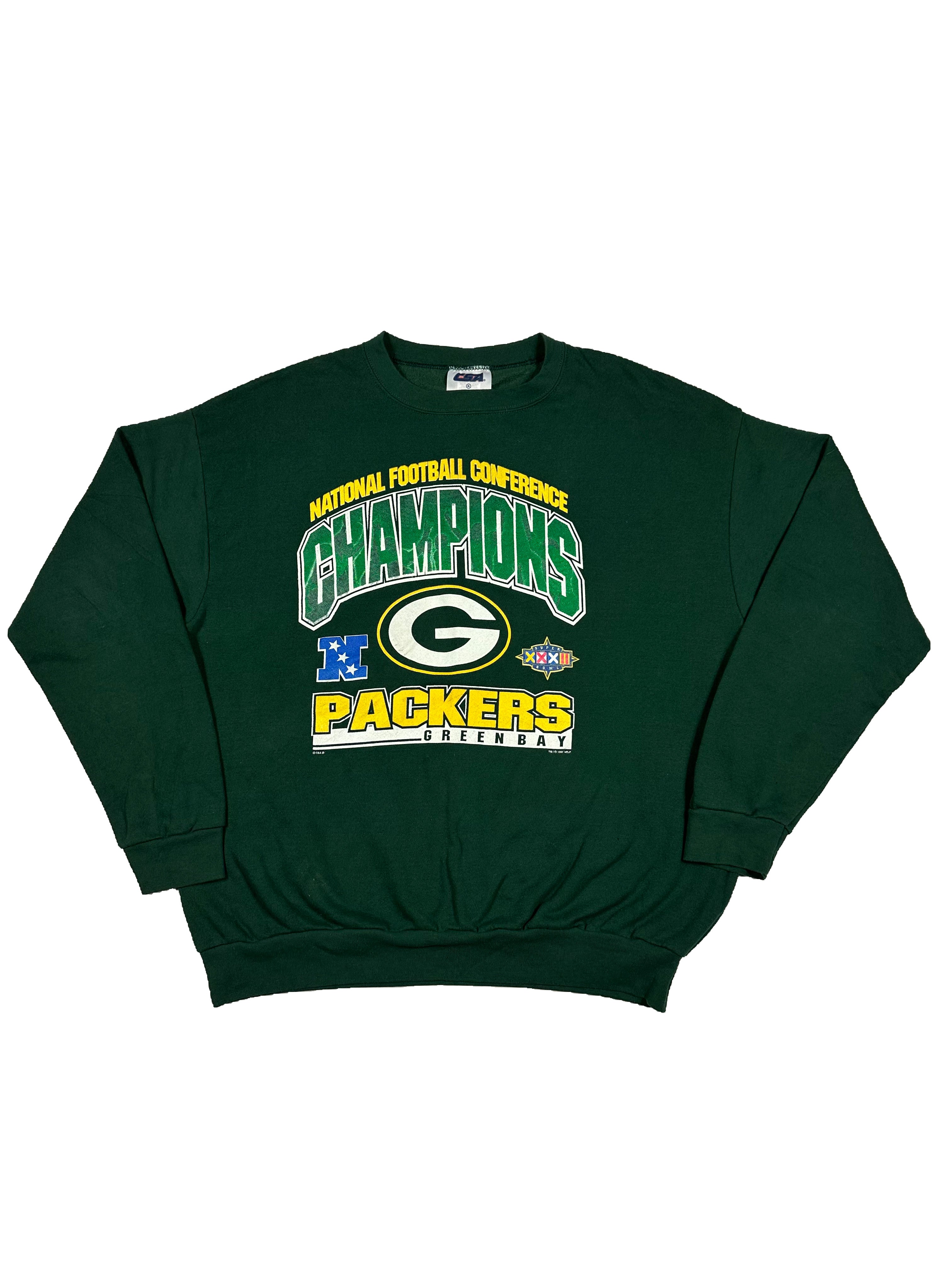 VINTAGE GREEN BAY PACKERS CREWNECK SIZE/L