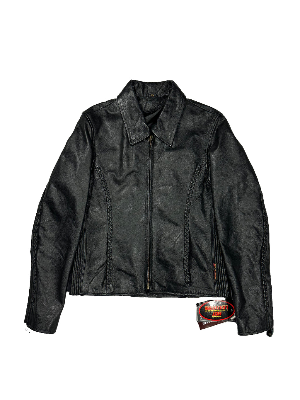 VINTAGE LEATHER JACKET SIZE XS