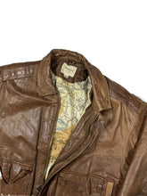 Load image into Gallery viewer, VINTAGE LEATHER BOMBER JACKET SIZE SMALL