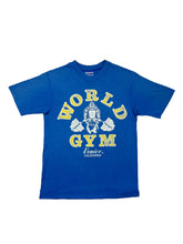 Load image into Gallery viewer, VINTAGE WORLD GYM T SHIRT SIZE SMALL