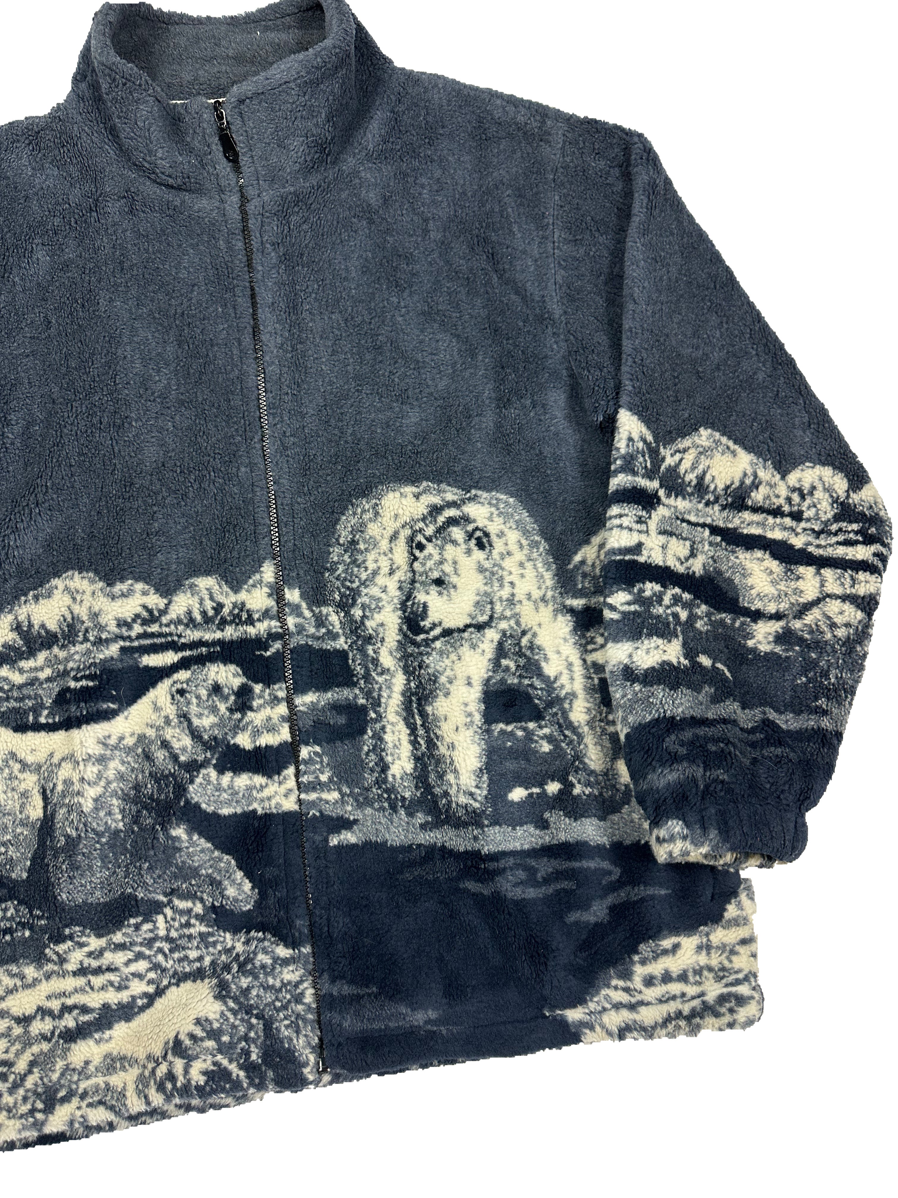 VINTAGE POLAR BEAR FLEECE SIZE MEDIUM