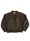 VINTAGE LEATHER BOMBER JACKET SIZE LARGE
