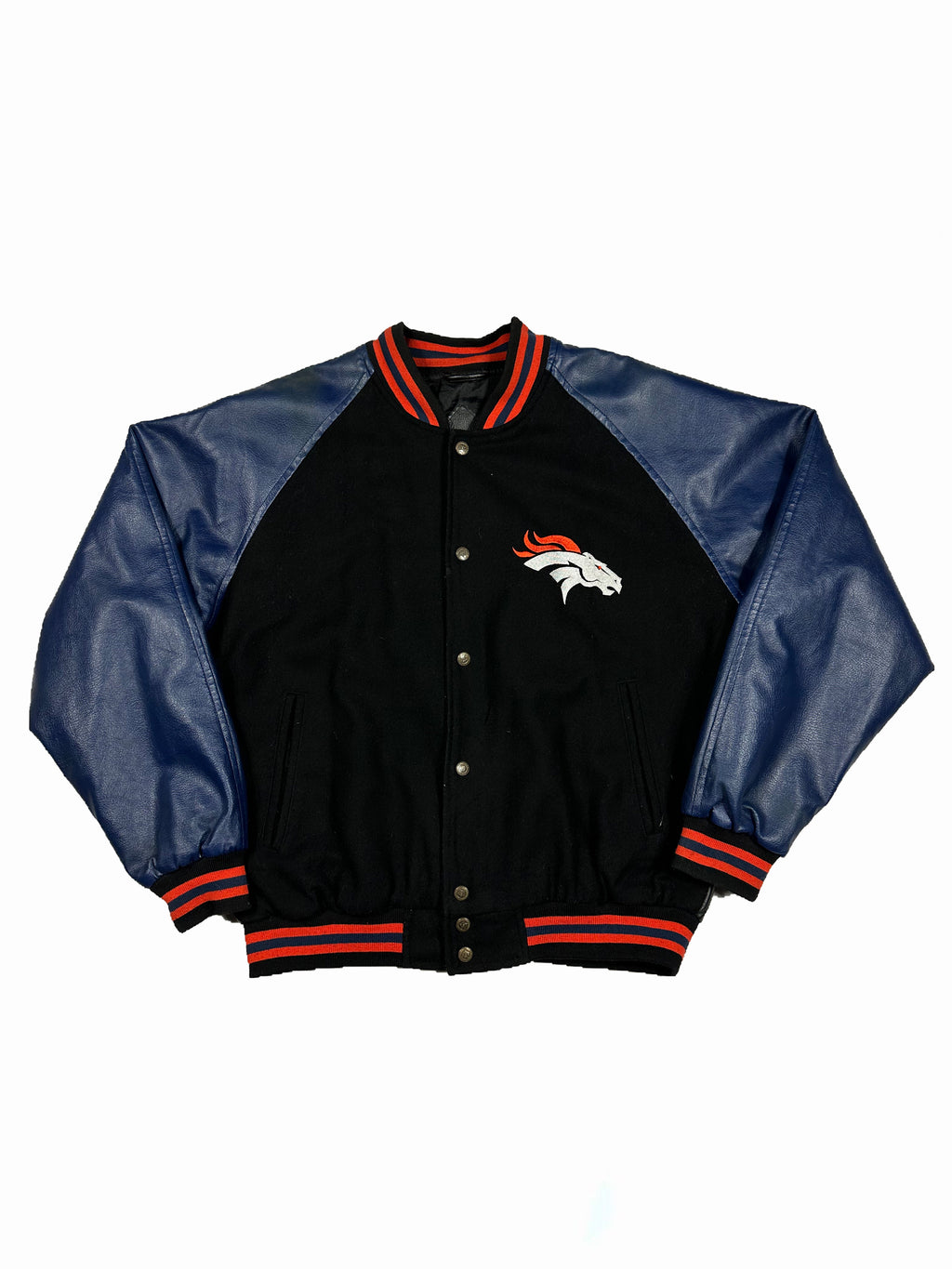 VINTAGE DENVER BRONCOS VARSITY JACKET SIZE MEDIUM