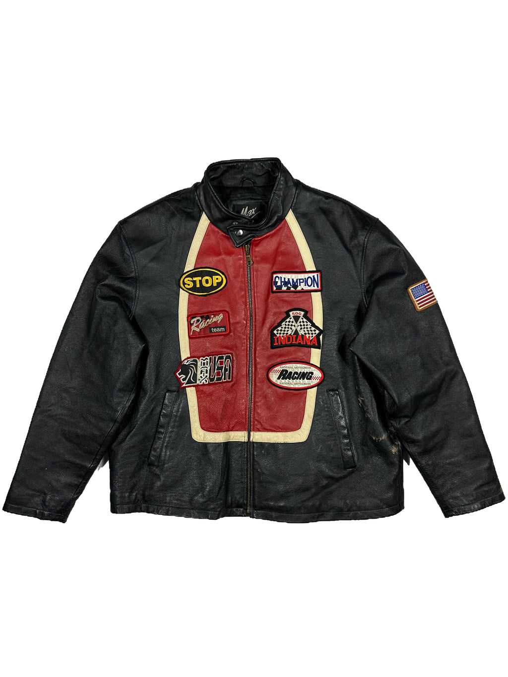 VINTAGE LEATHER RACING JACKET SIZE XL