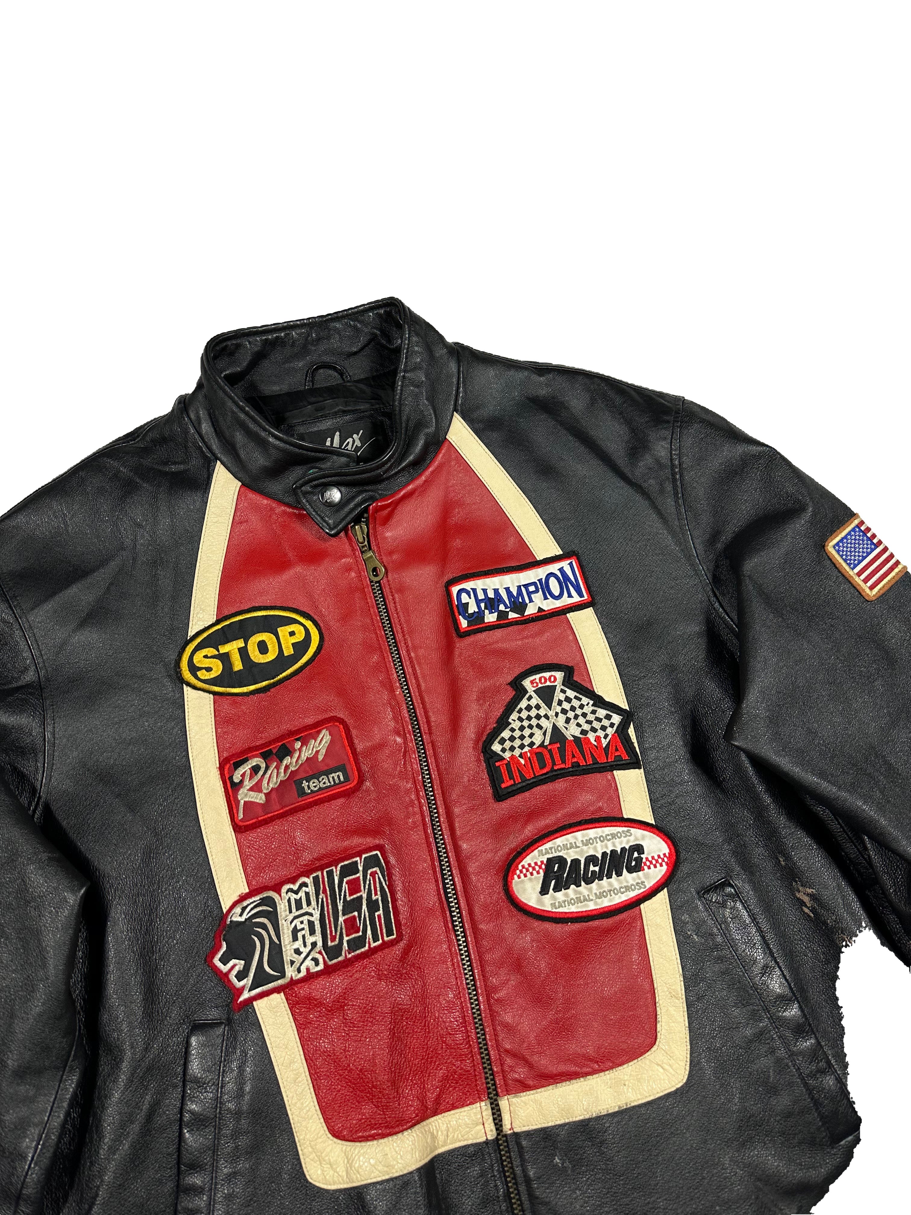 VINTAGE LEATHER RACING JACKET SIZE XL