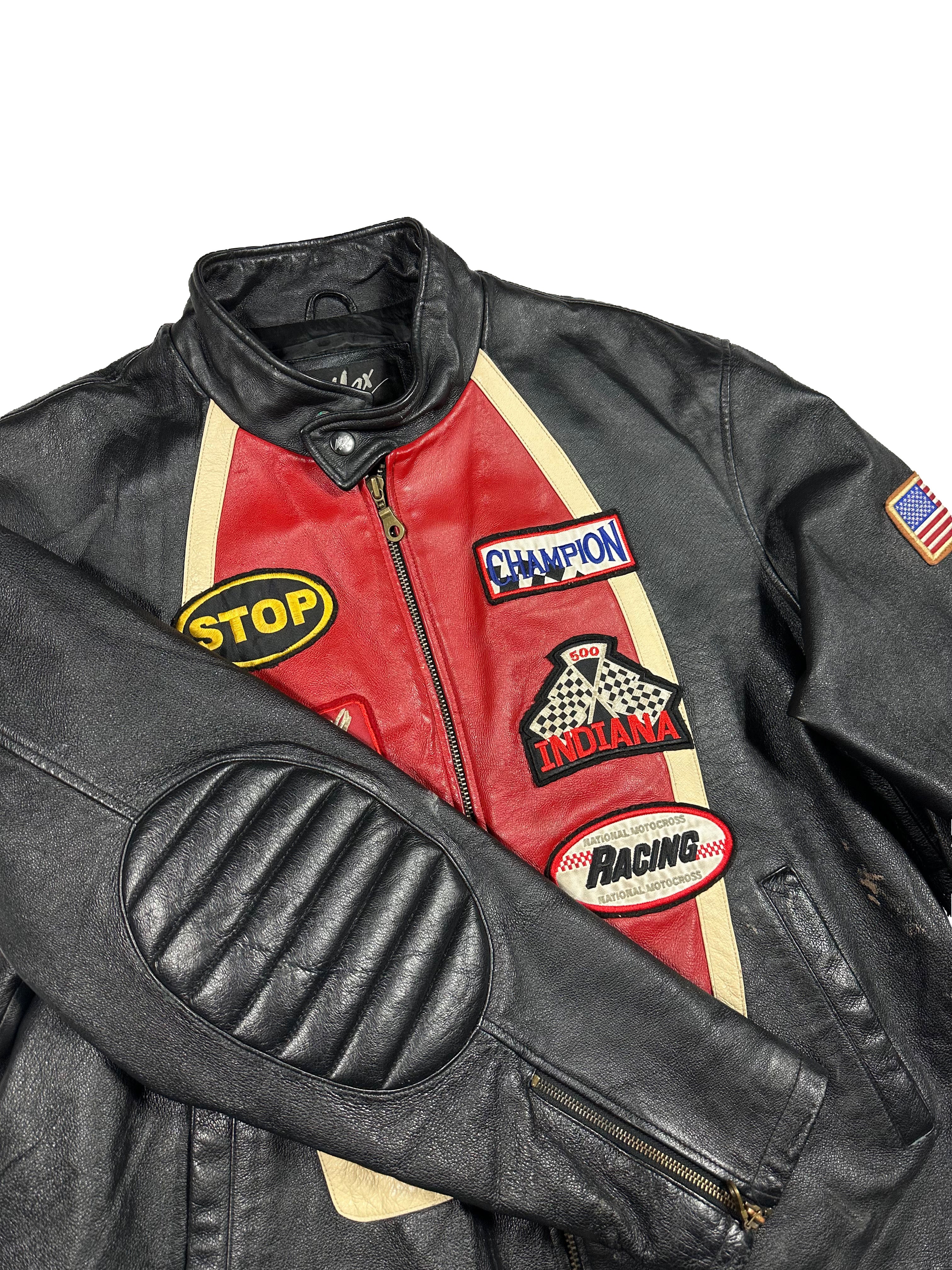 VINTAGE LEATHER RACING JACKET SIZE XL