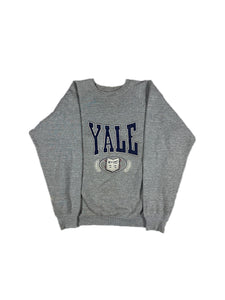 VINTAGE GREY YALE CREWNECK SIZE XL