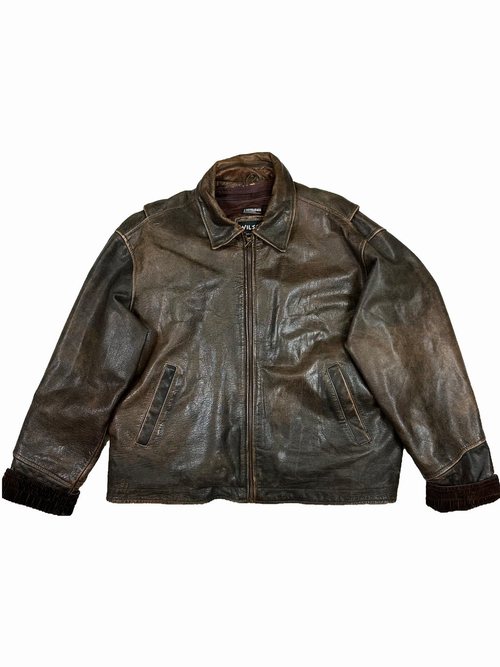 VINTAGE LEATHER WILSON JACKET SIZE MEDIUM