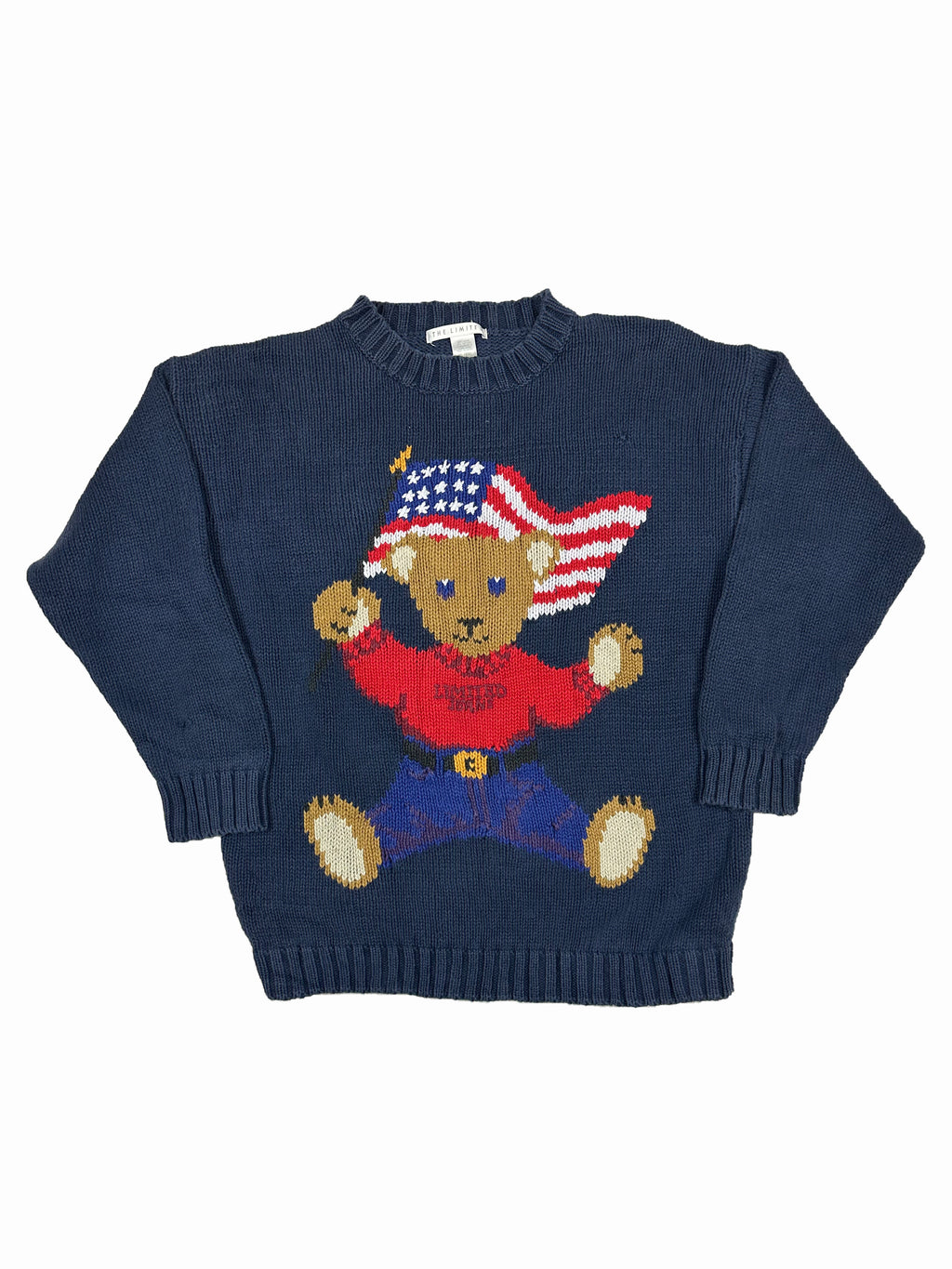 VINTAGE TEDDY BEAR KNIT SIZE MEDIUM