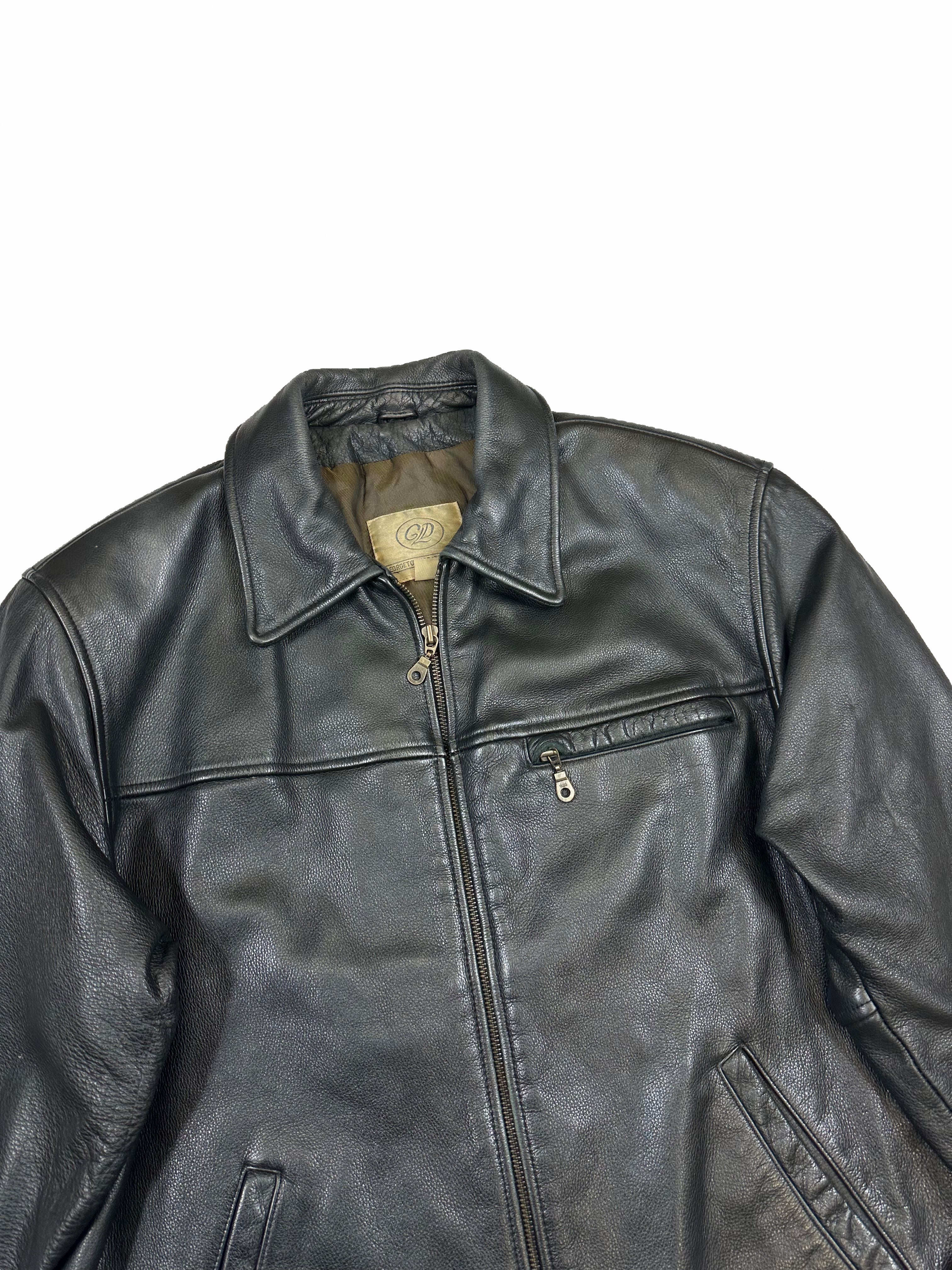 VINTAGE LEATHER JACKET SIZE MEDIUM