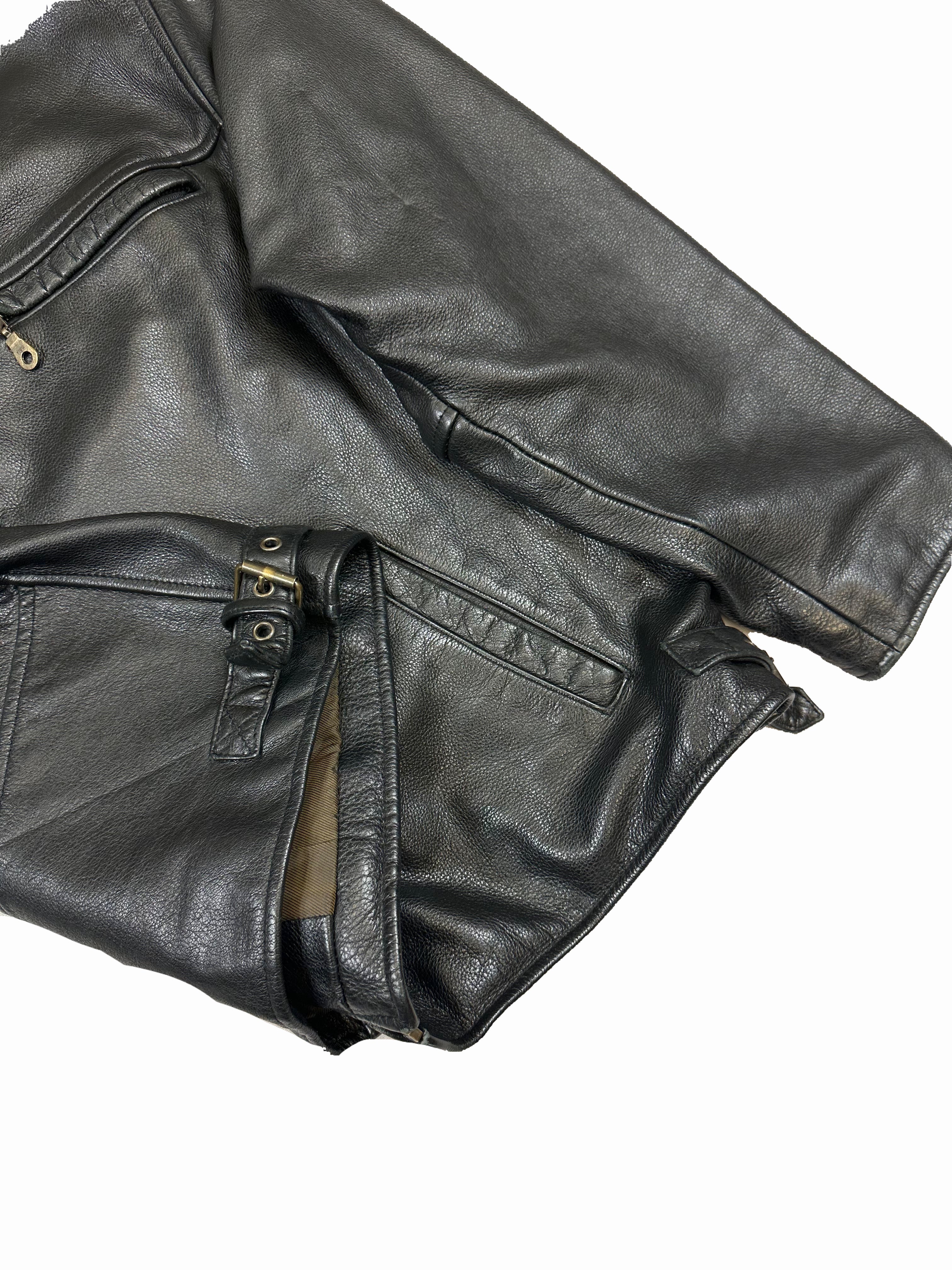 VINTAGE LEATHER JACKET SIZE MEDIUM