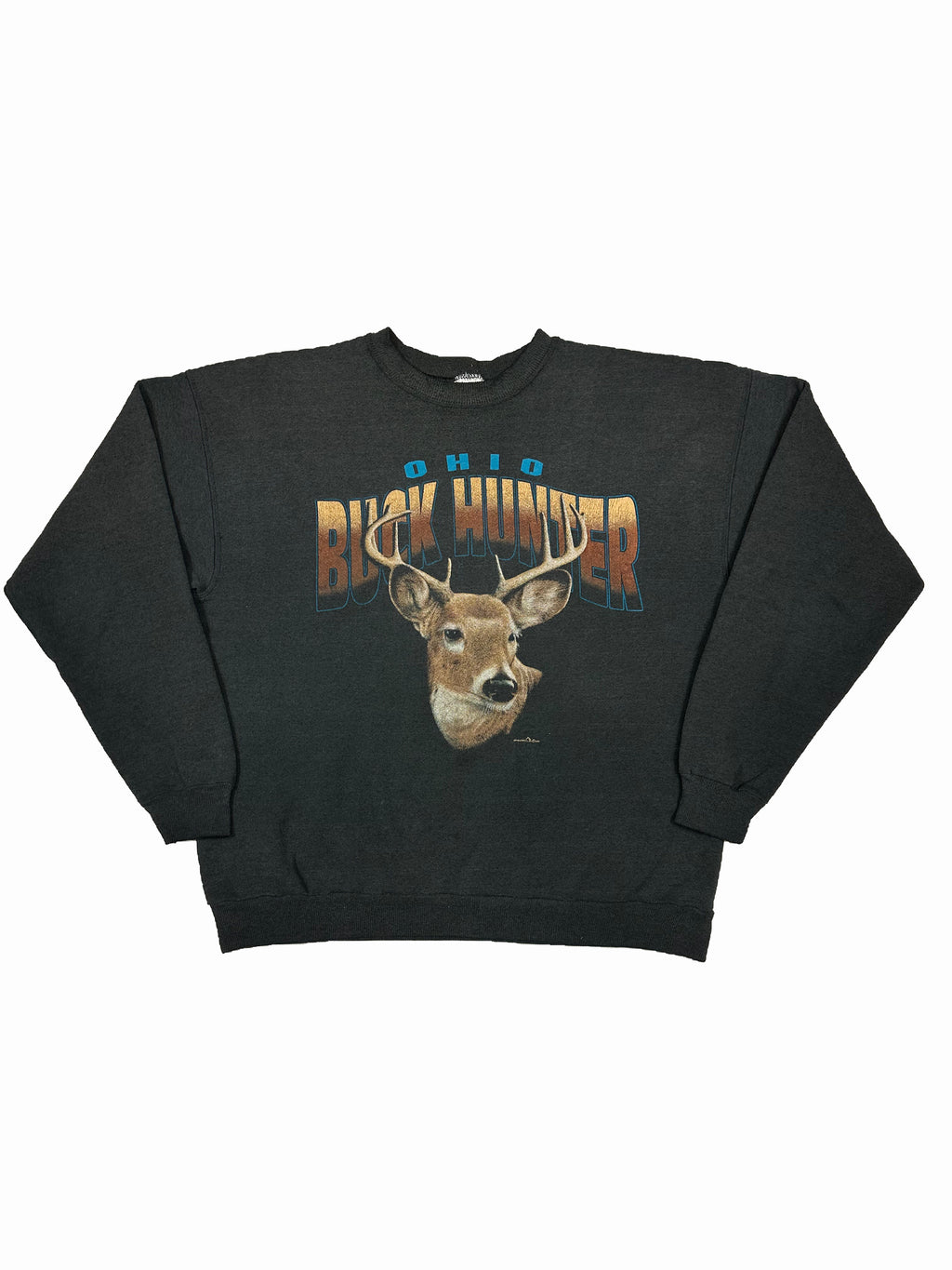 VINTAGE OHIO BUCK HUNTER CREWNECK SIZE MEDIUM