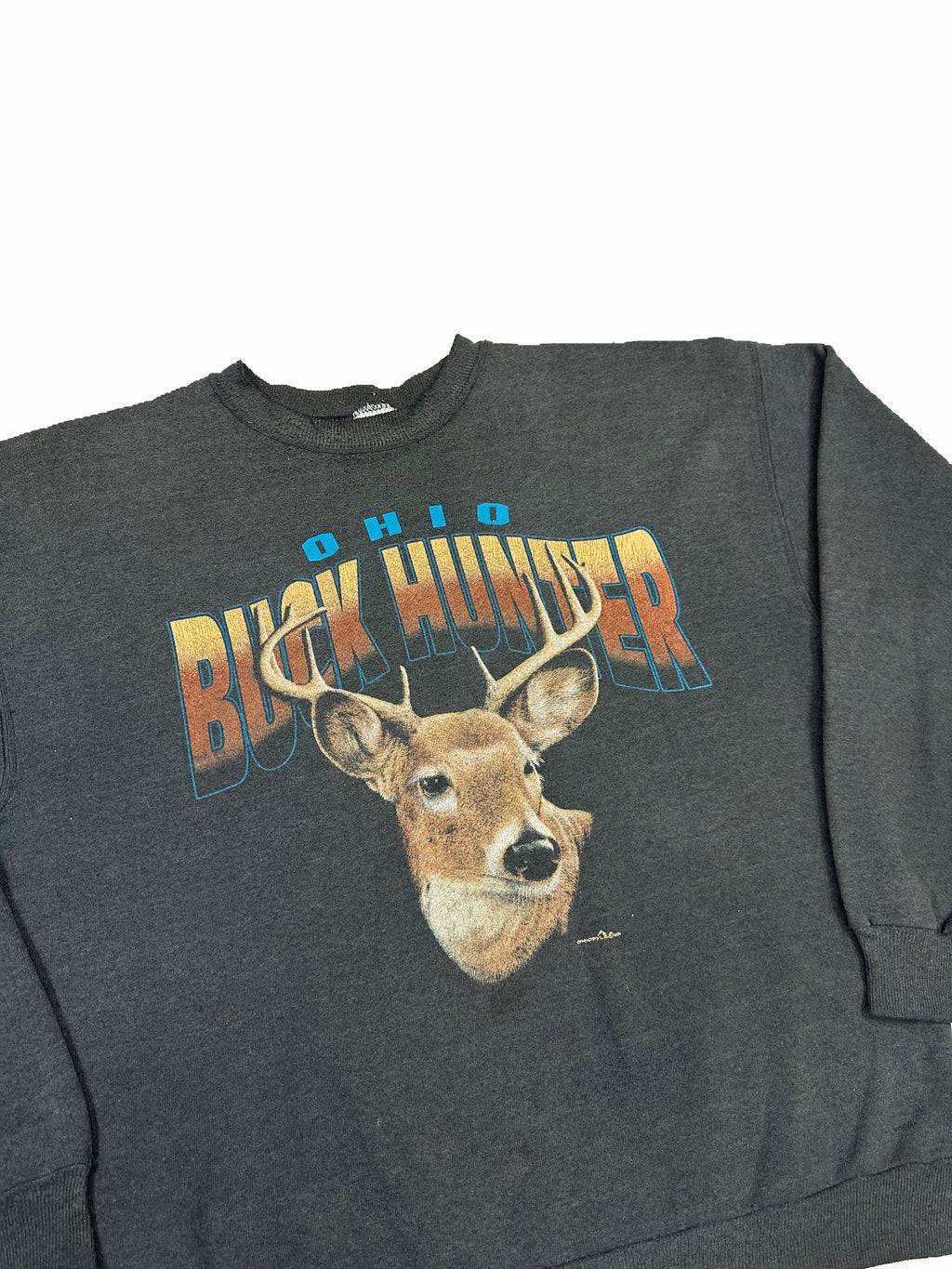 VINTAGE OHIO BUCK HUNTER CREWNECK SIZE MEDIUM