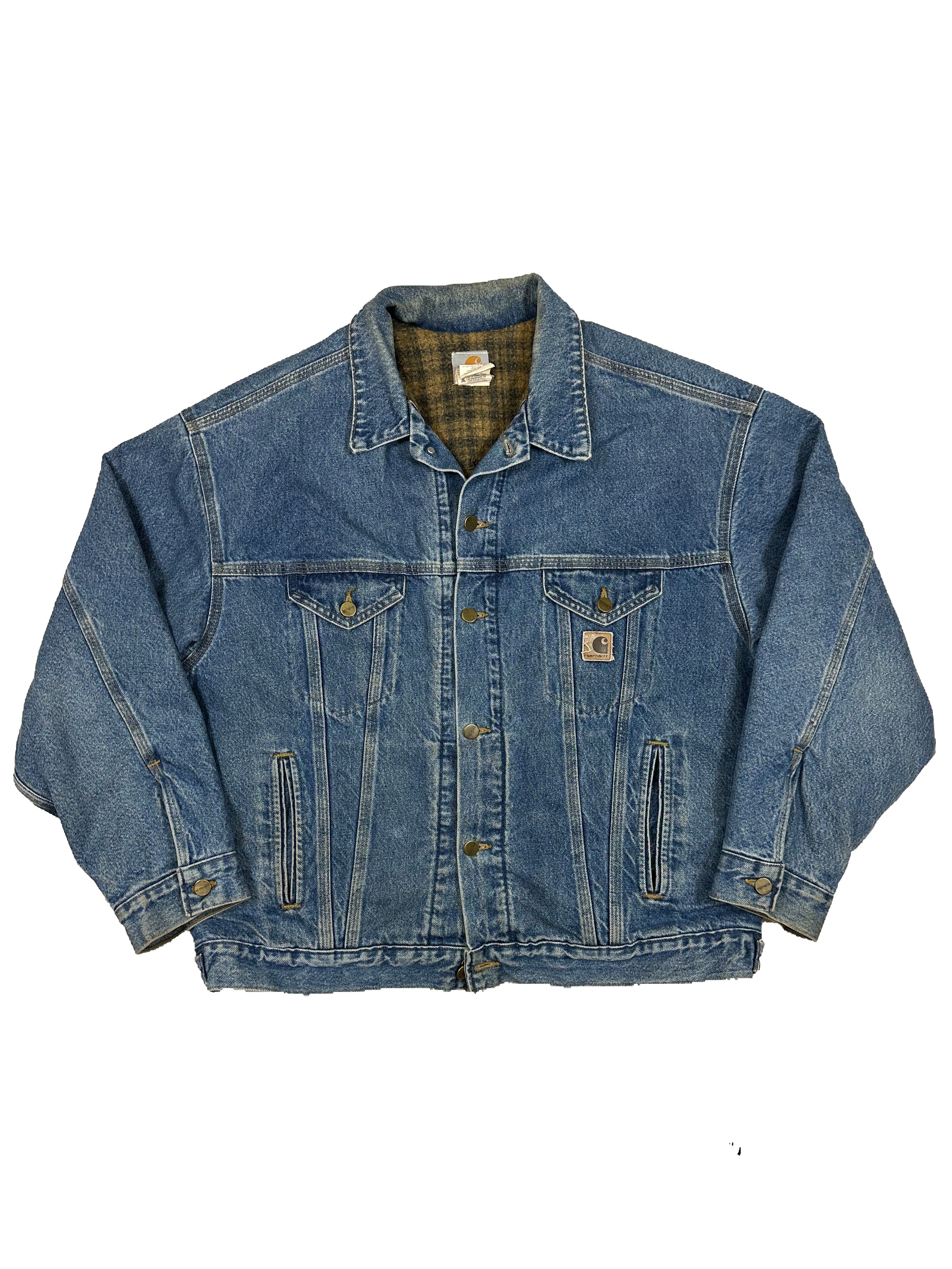 VINTAGE CARHARTT DENIM JACKET SIZE LARGE