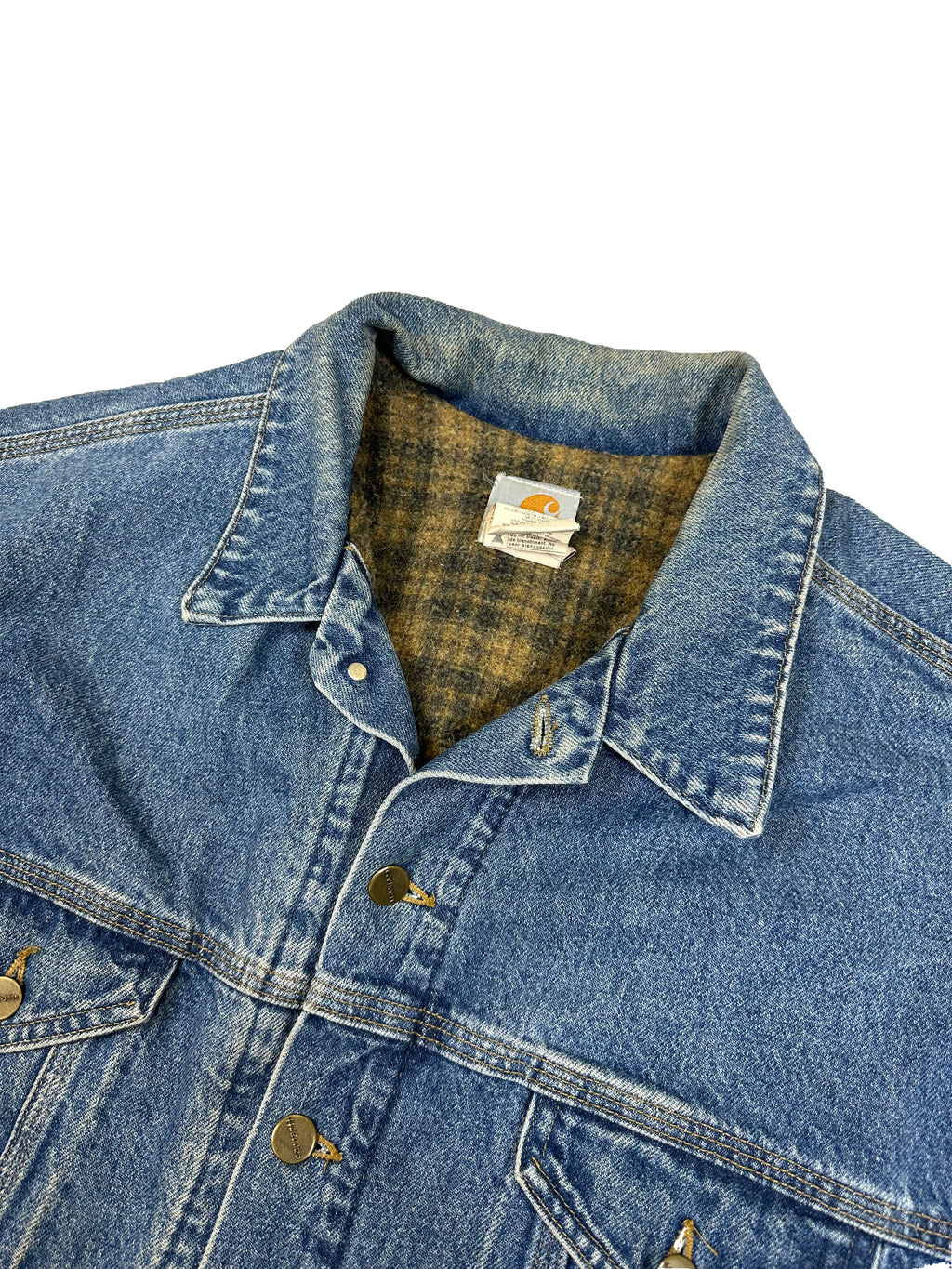 VINTAGE CARHARTT DENIM JACKET SIZE LARGE