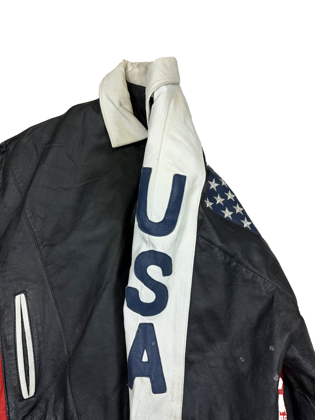 VINTAGE USA LEATHER JACKET SIZE LARGE