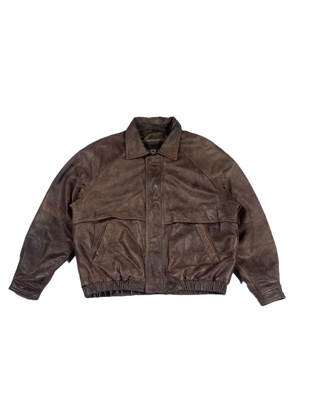 VINTAGE BROWN BOMBER JACKET SIZE XL