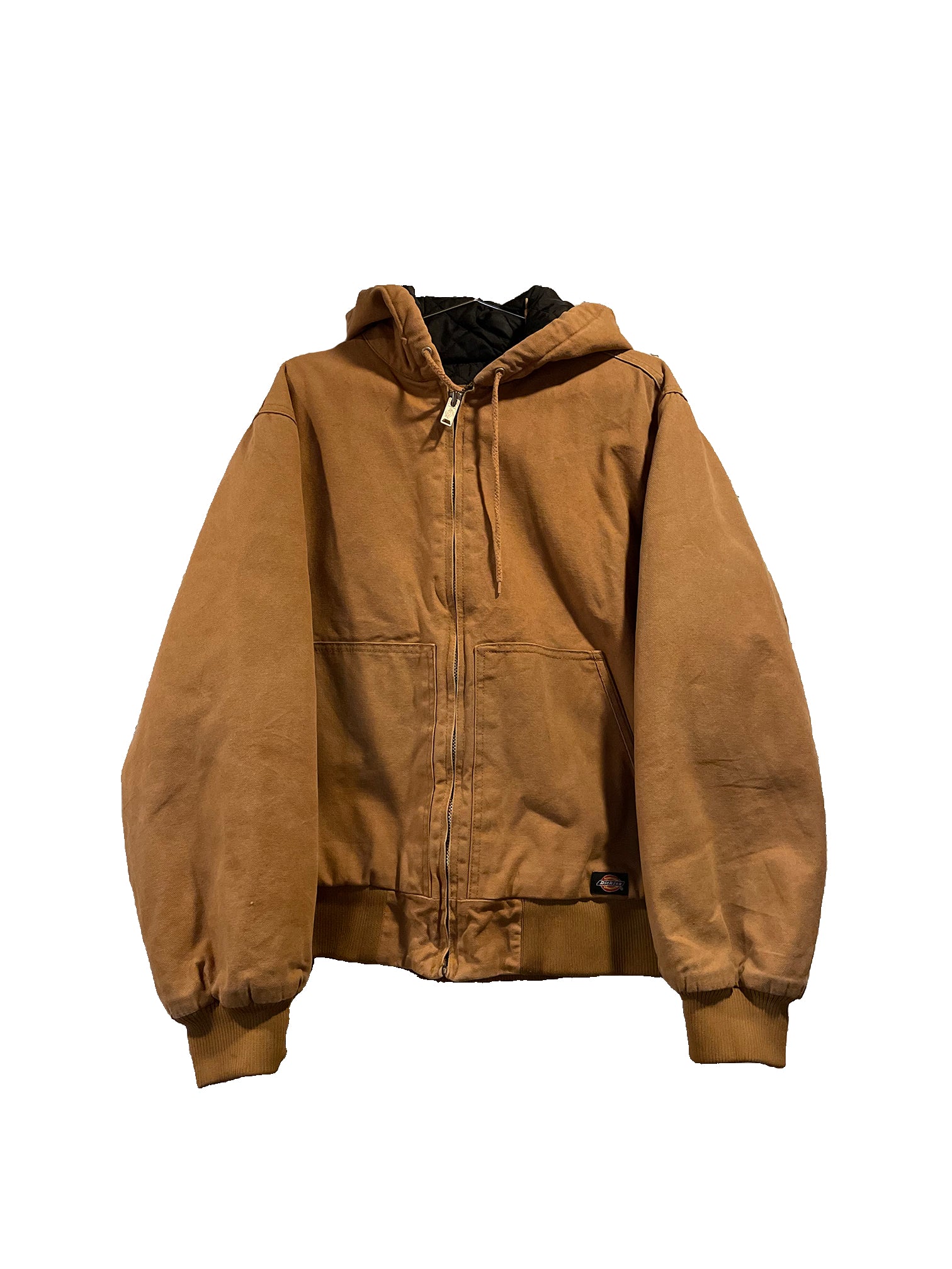 beige dickies hooded work jacket
