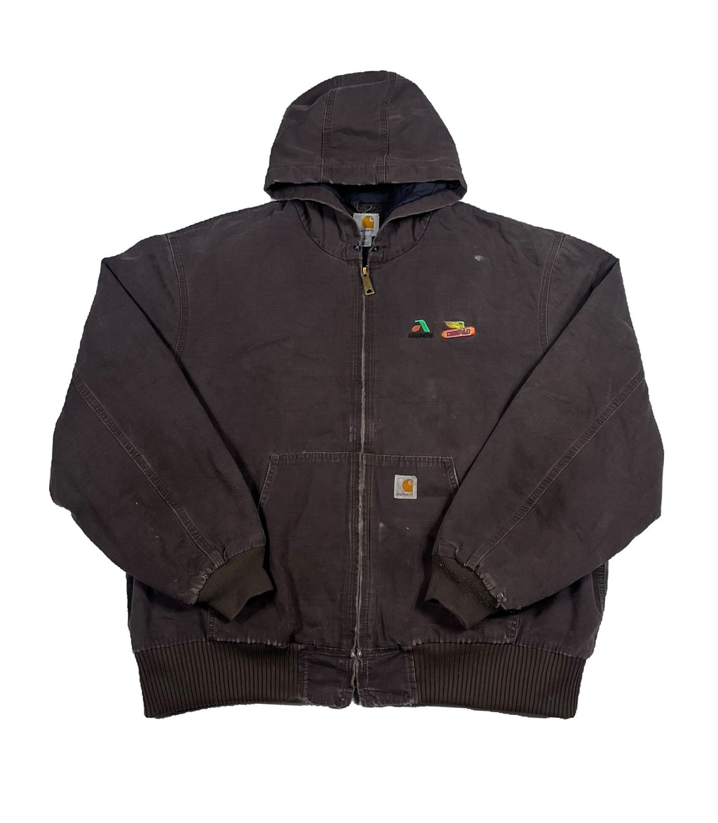 VINTAGE BROWN CARHARTT JACKET SIZE XL