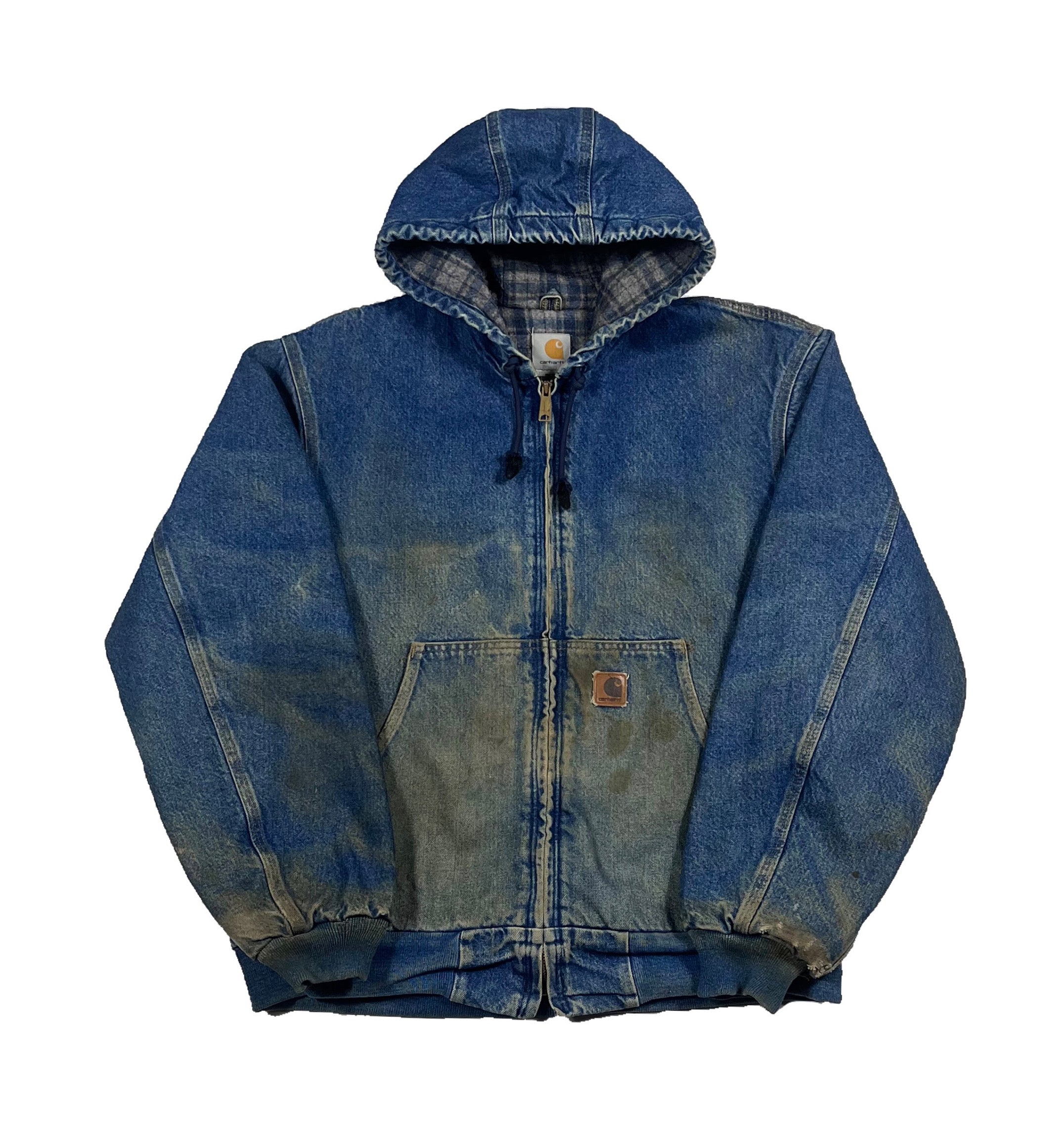 VINTAGE DENIM CARHARTT JACKET SIZE LARGE