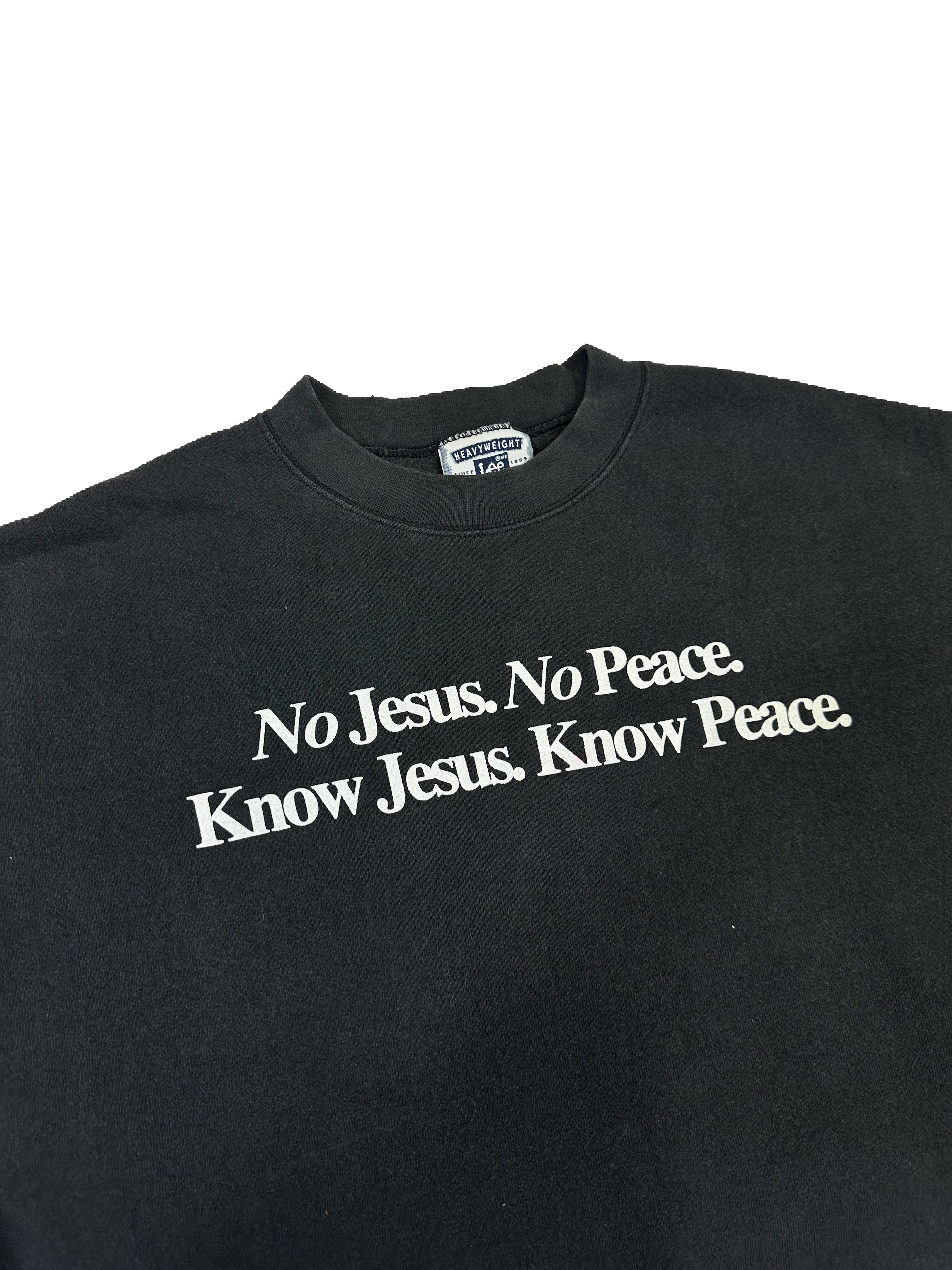 VINTAGE JESUS CREWNECK SIZE MEDIUM