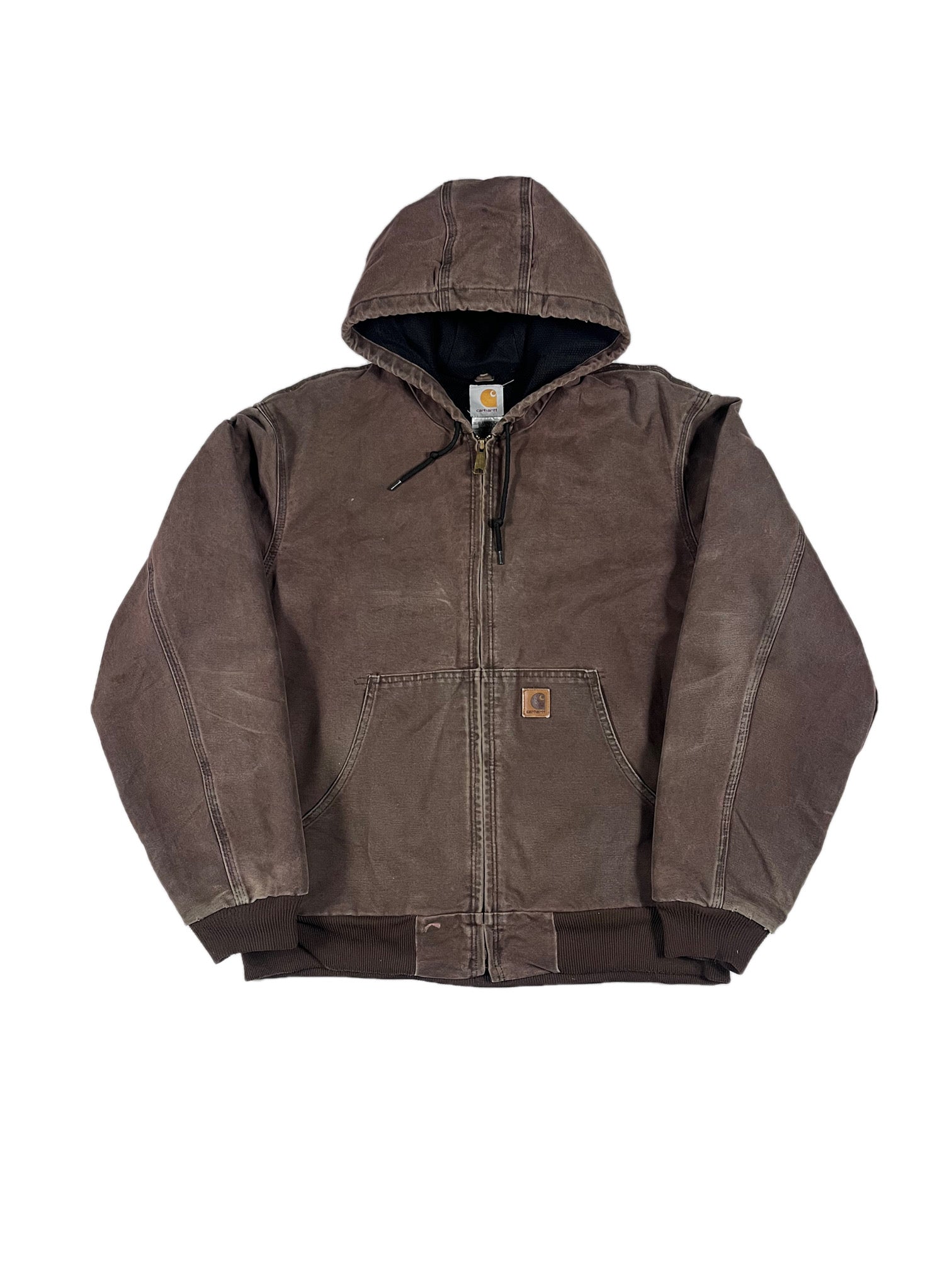 VINTAGE FADED BROWN CARHARTT WORK JACKET SIZE LARGE – Luster and Oak